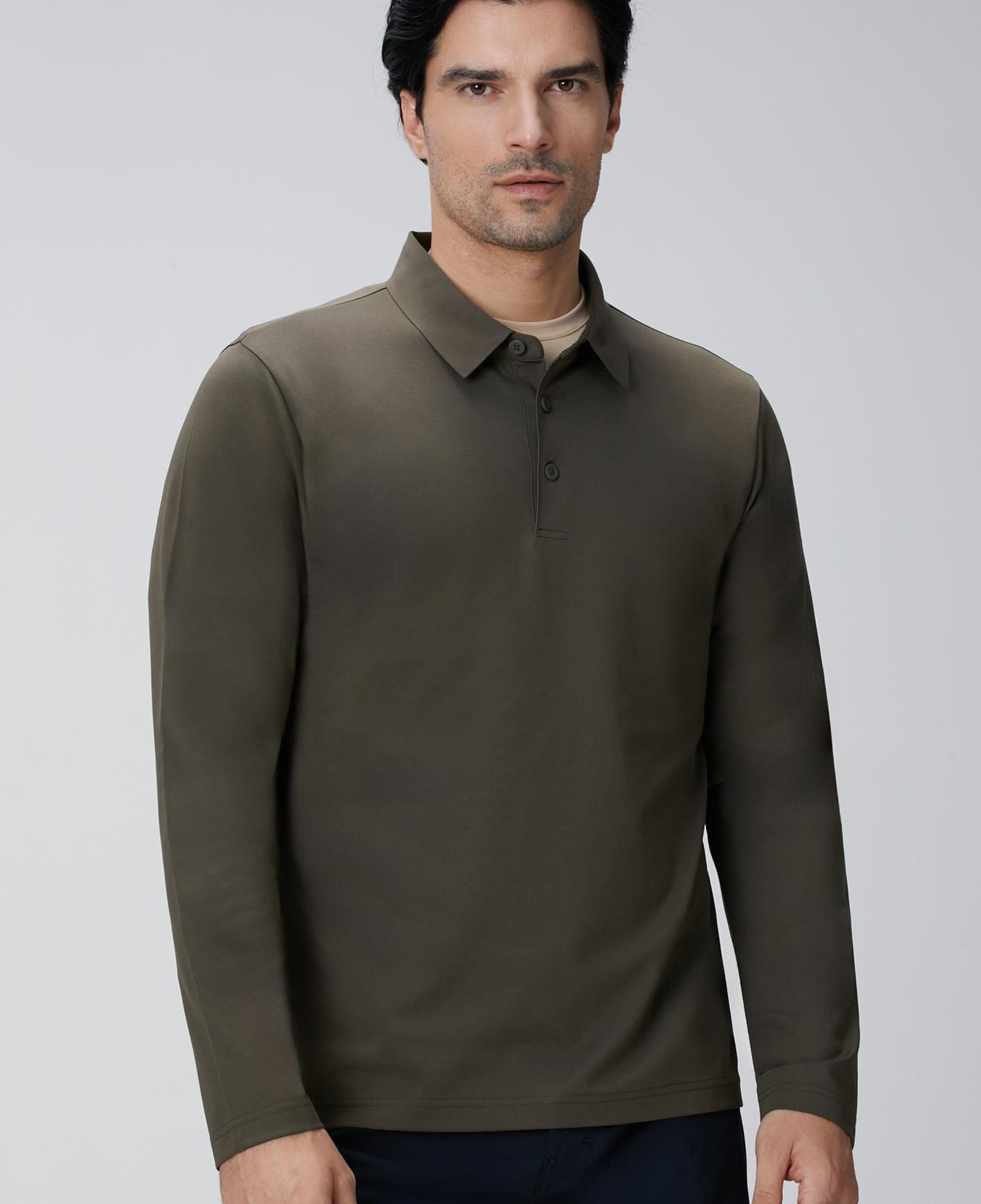 Network Erkek N-Tech Haki Polo Yaka T-shirt