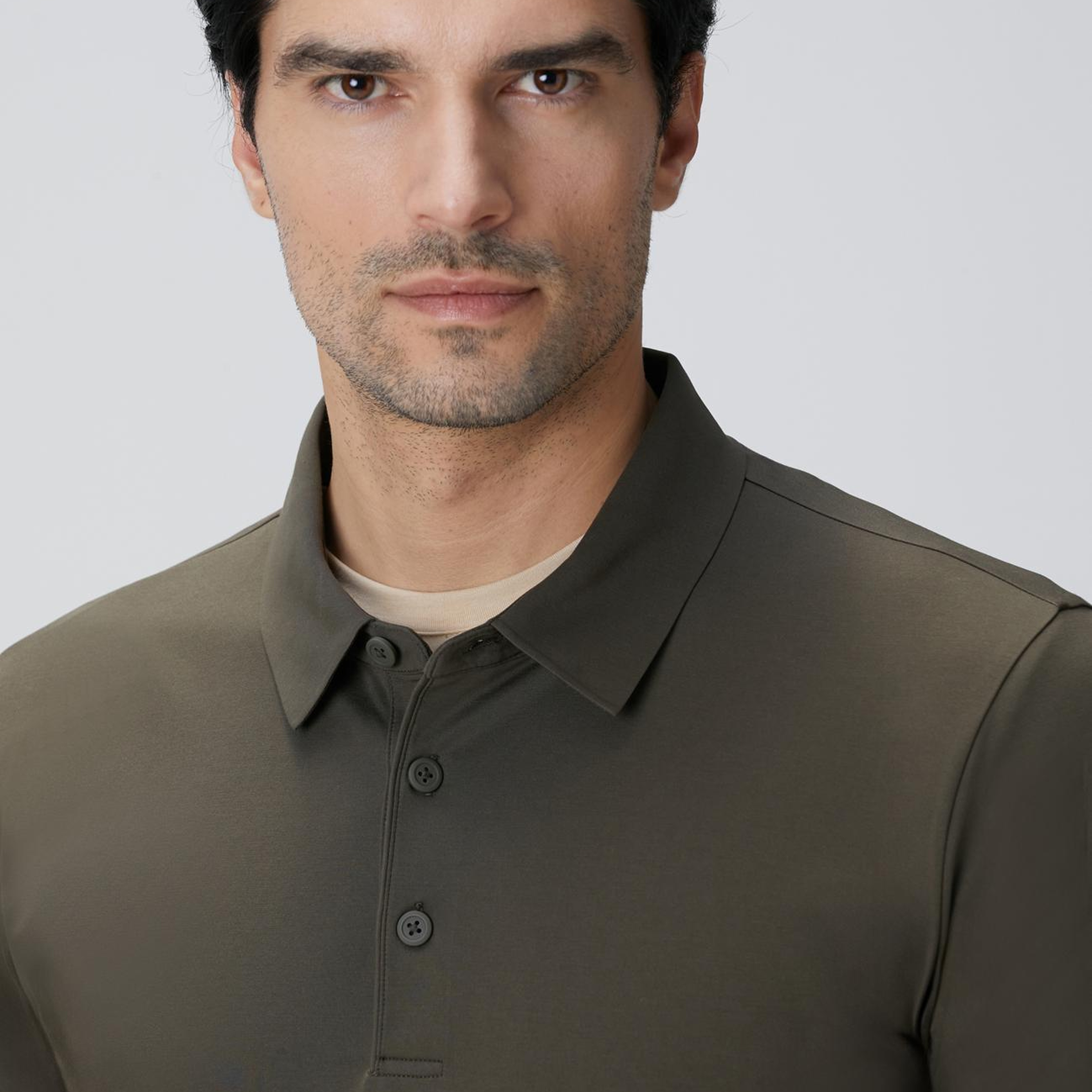Network Erkek N-Tech Haki Polo Yaka T-shirt