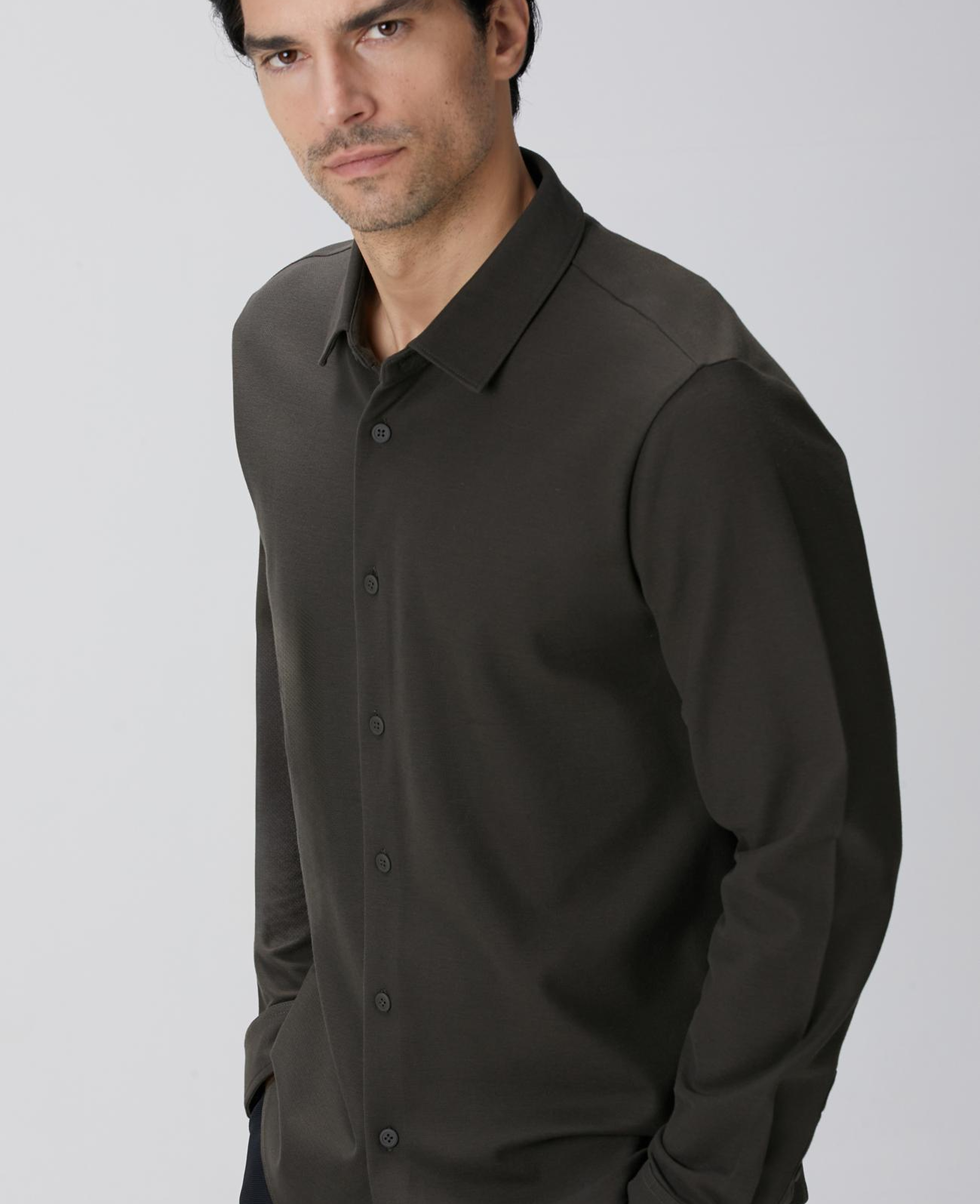 Network Erkek N-Tech Haki Gömlek