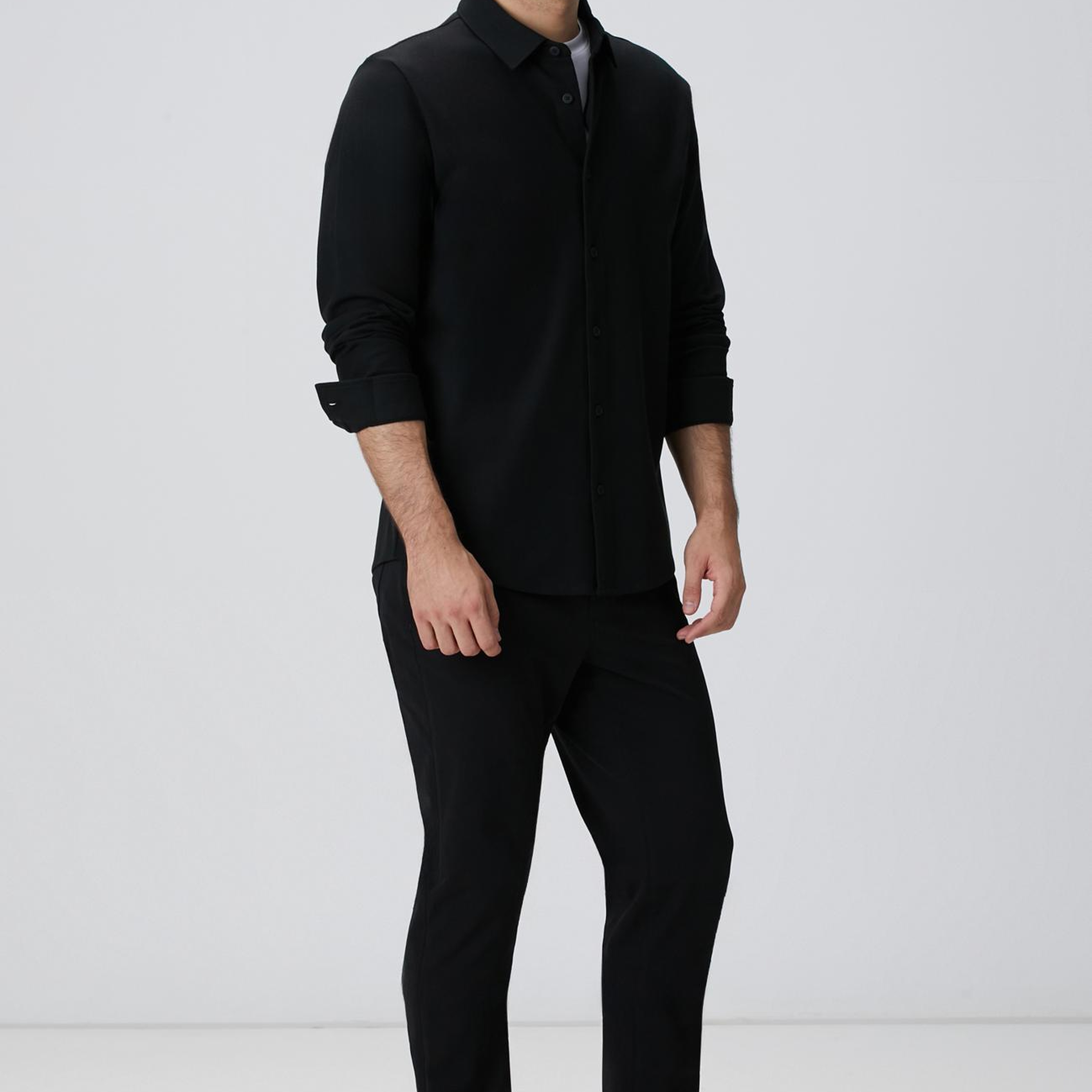 Network Erkek N-Tech Siyah Gömlek