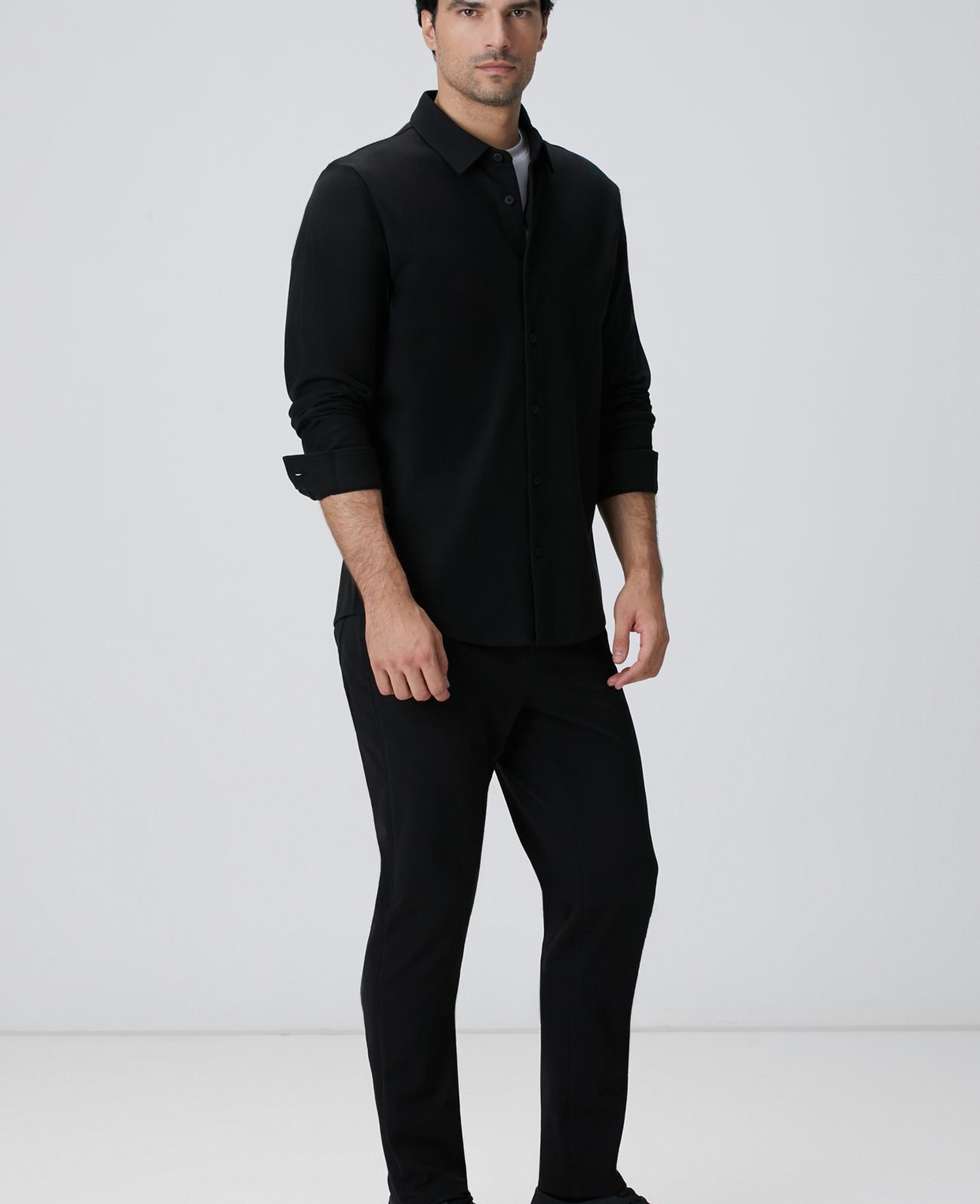 Network Erkek N-Tech Siyah Gömlek