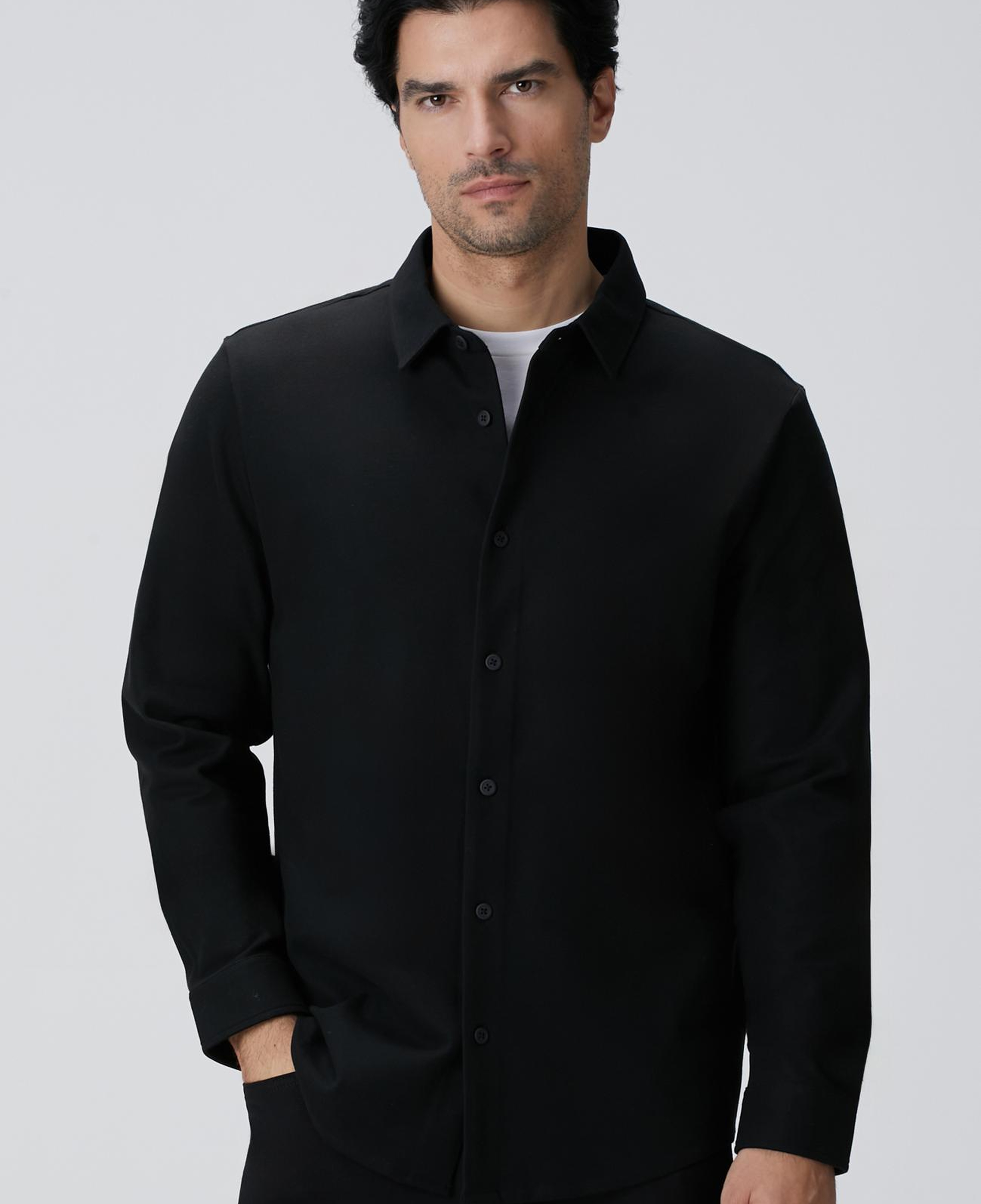 Network Erkek N-Tech Siyah Gömlek