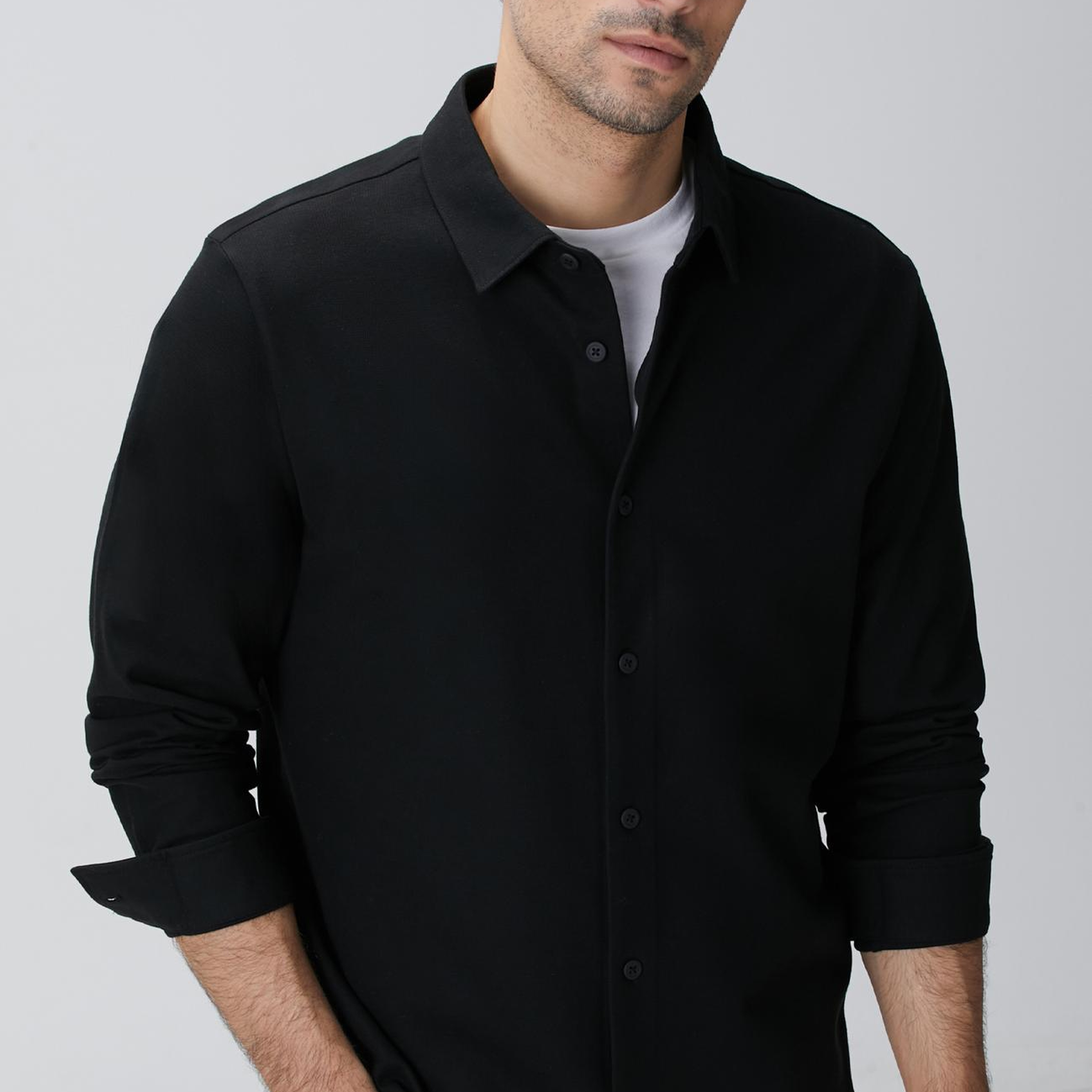 Network Erkek N-Tech Siyah Gömlek