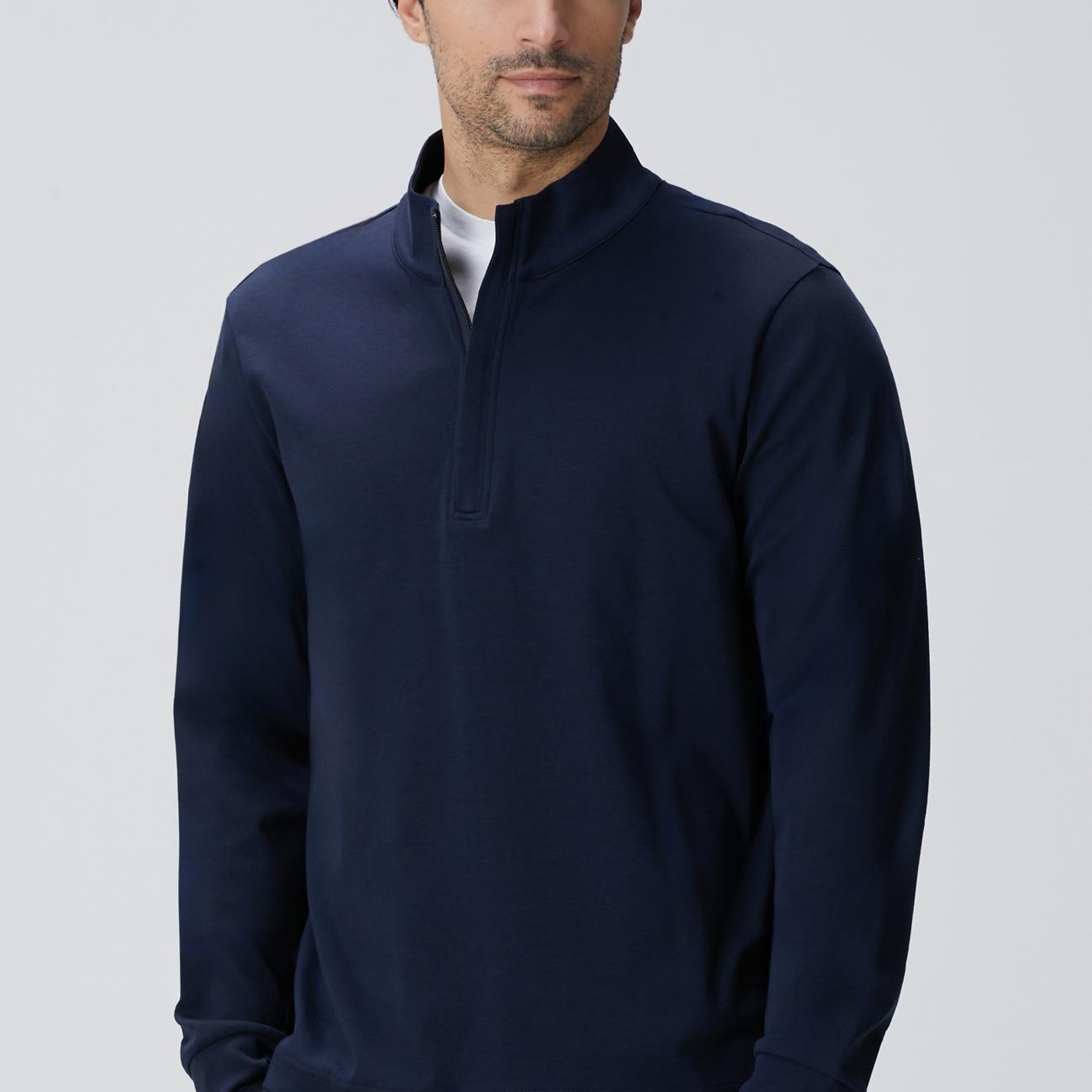 Network Erkek Lacivert Uzun Kollu T-shirt