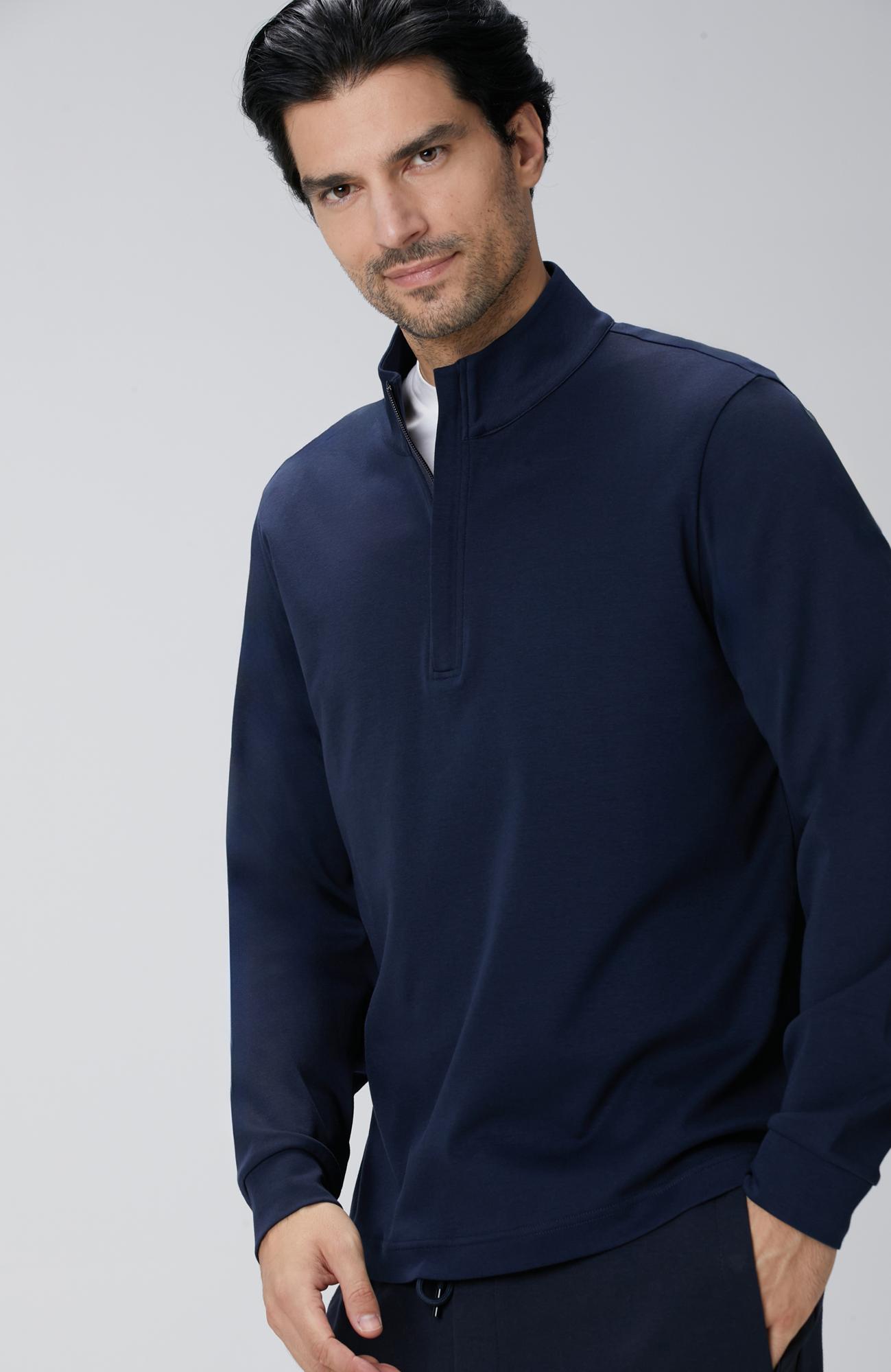 Network Erkek Lacivert Uzun Kollu T-shirt