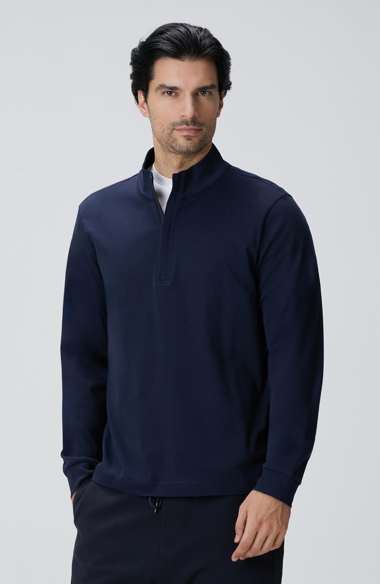 Network Erkek Lacivert Uzun Kollu T-shirt