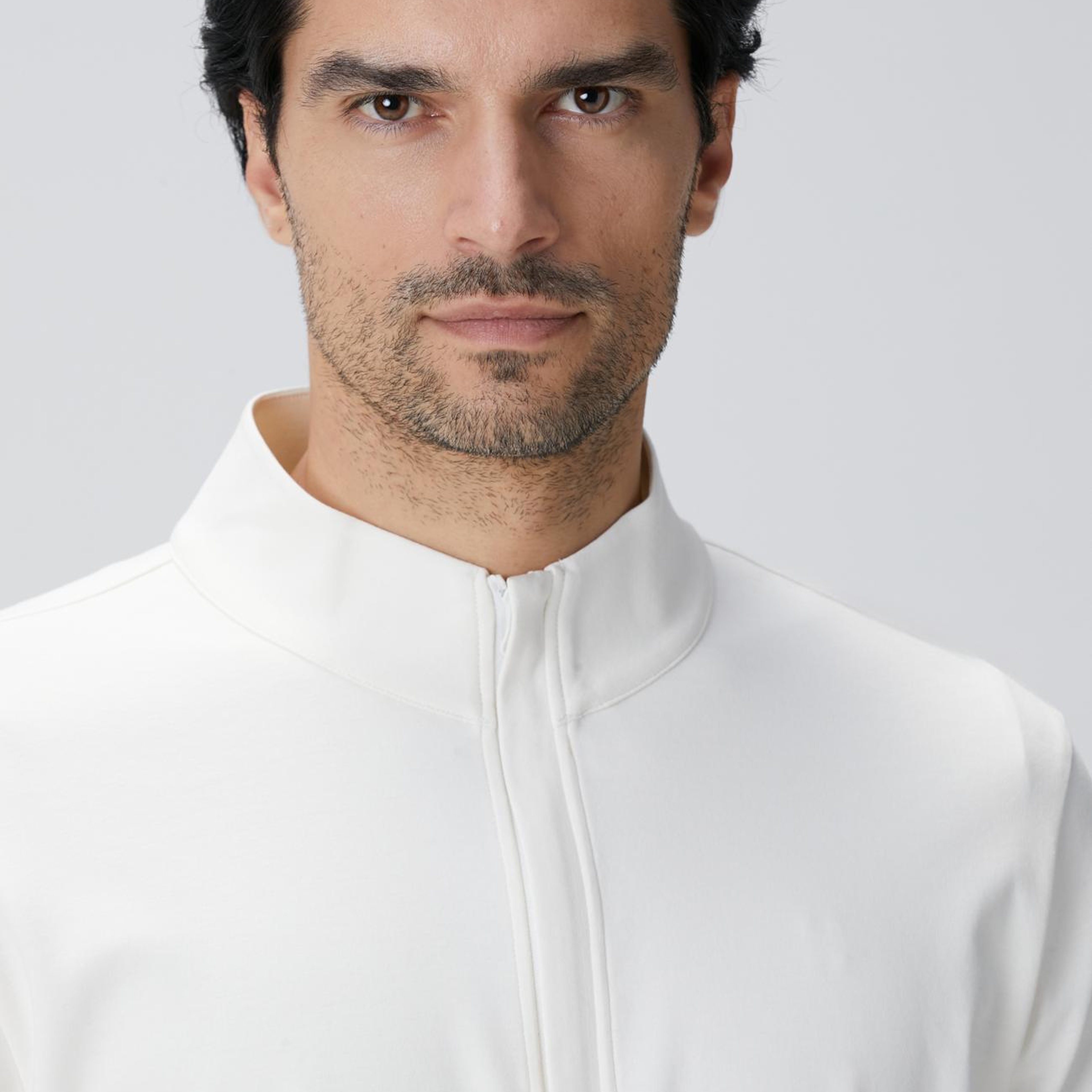 Network Erkek Kırık Beyaz Uzun Kollu T-shirt