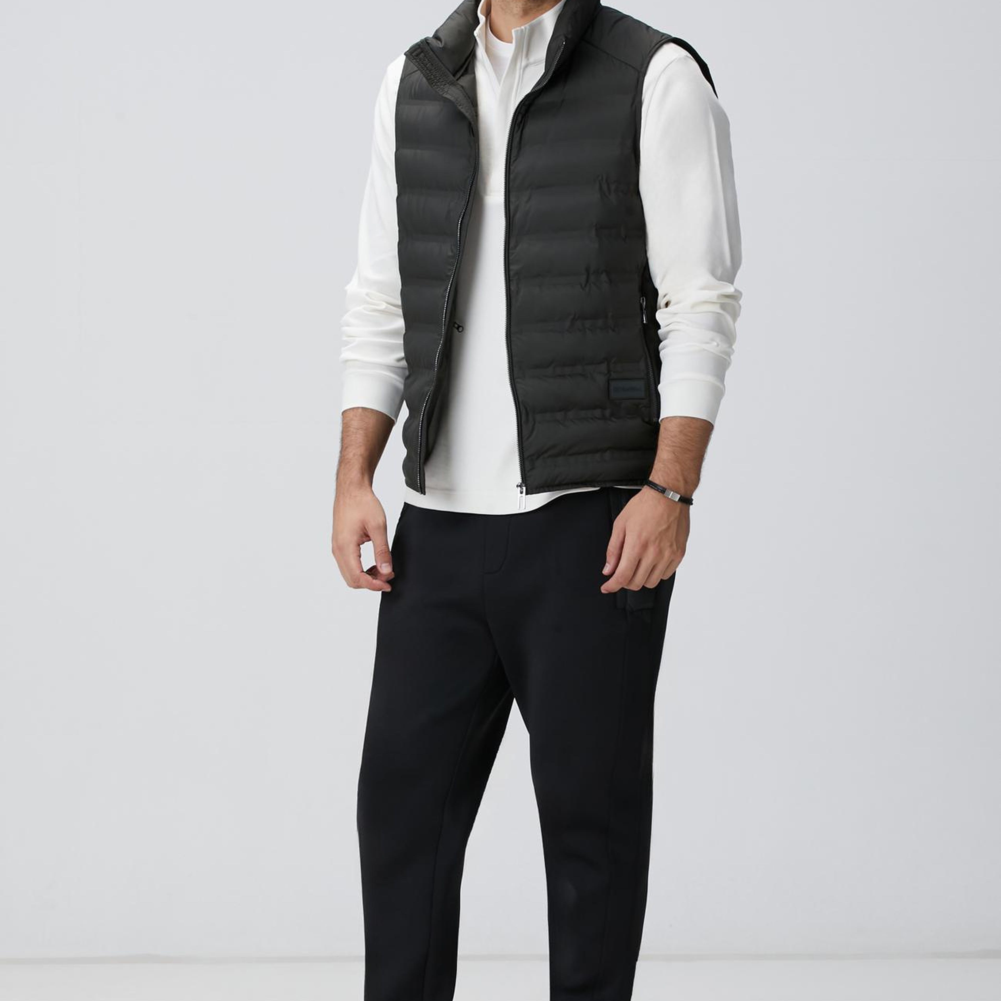 Network Erkek Kırık Beyaz Uzun Kollu T-shirt