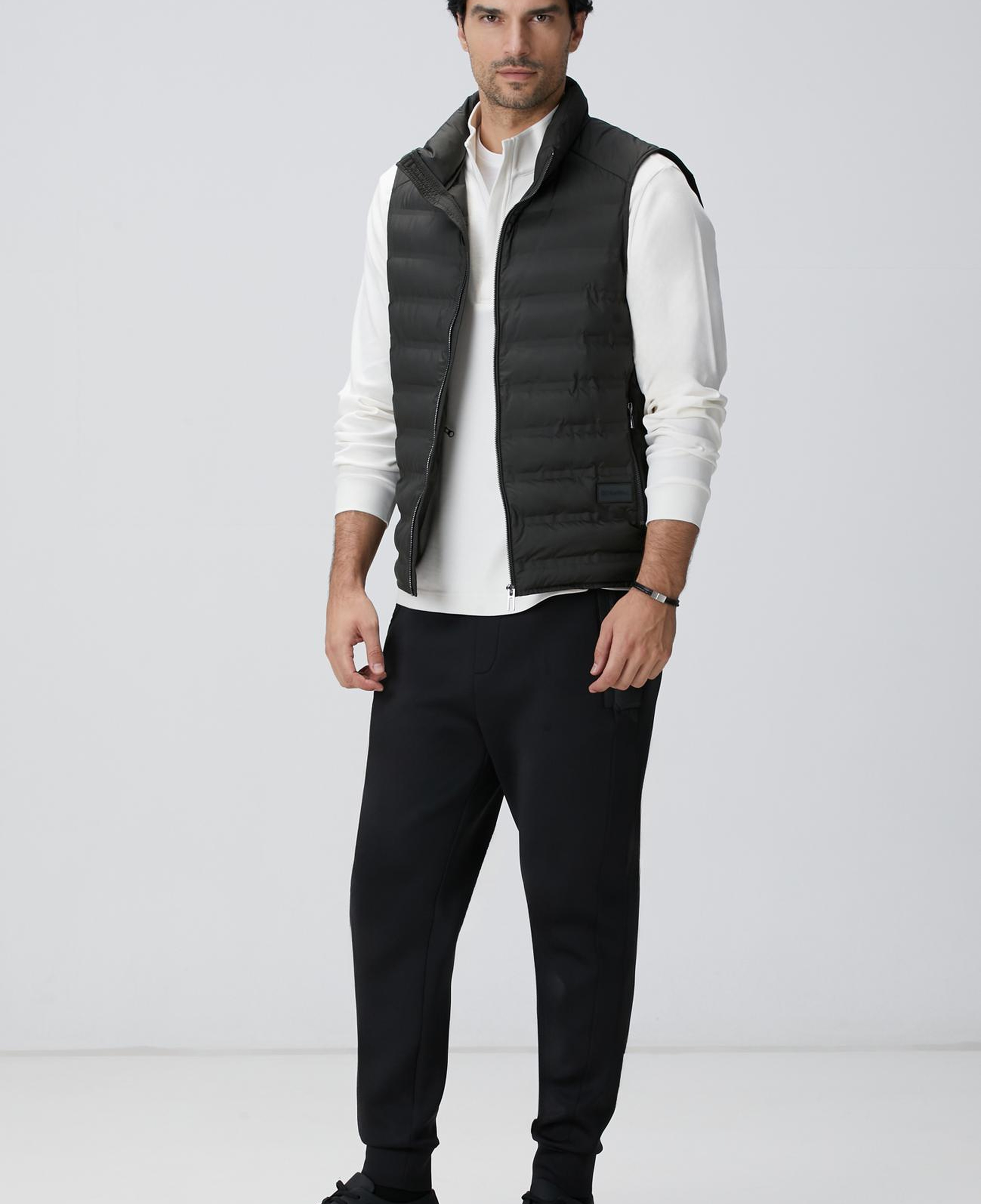 Network Erkek Kırık Beyaz Uzun Kollu T-shirt