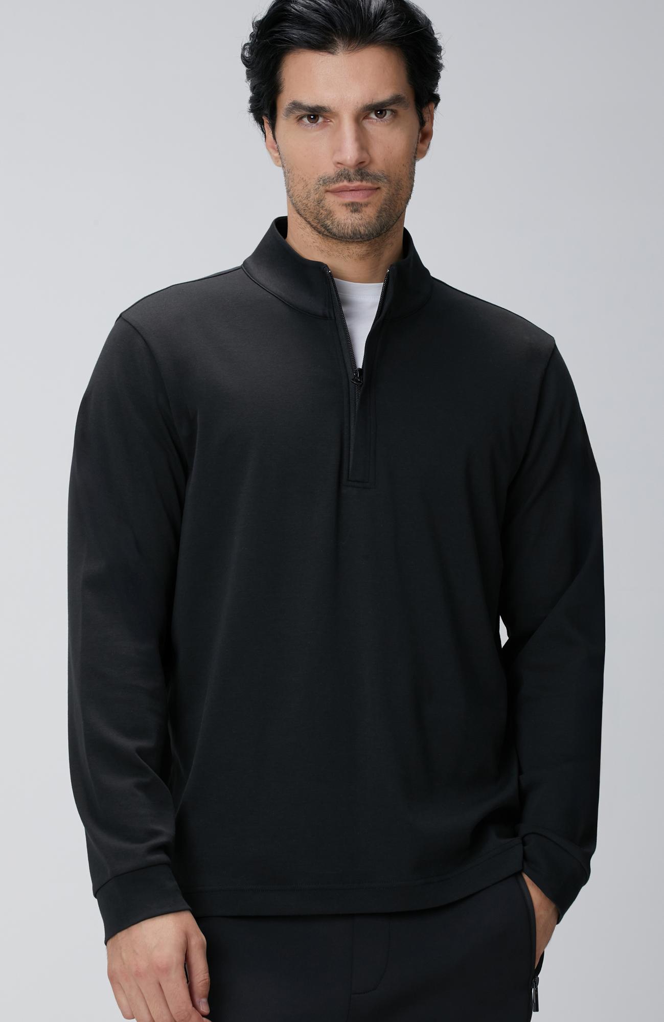 Network Erkek Siyah Uzun Kollu T-shirt