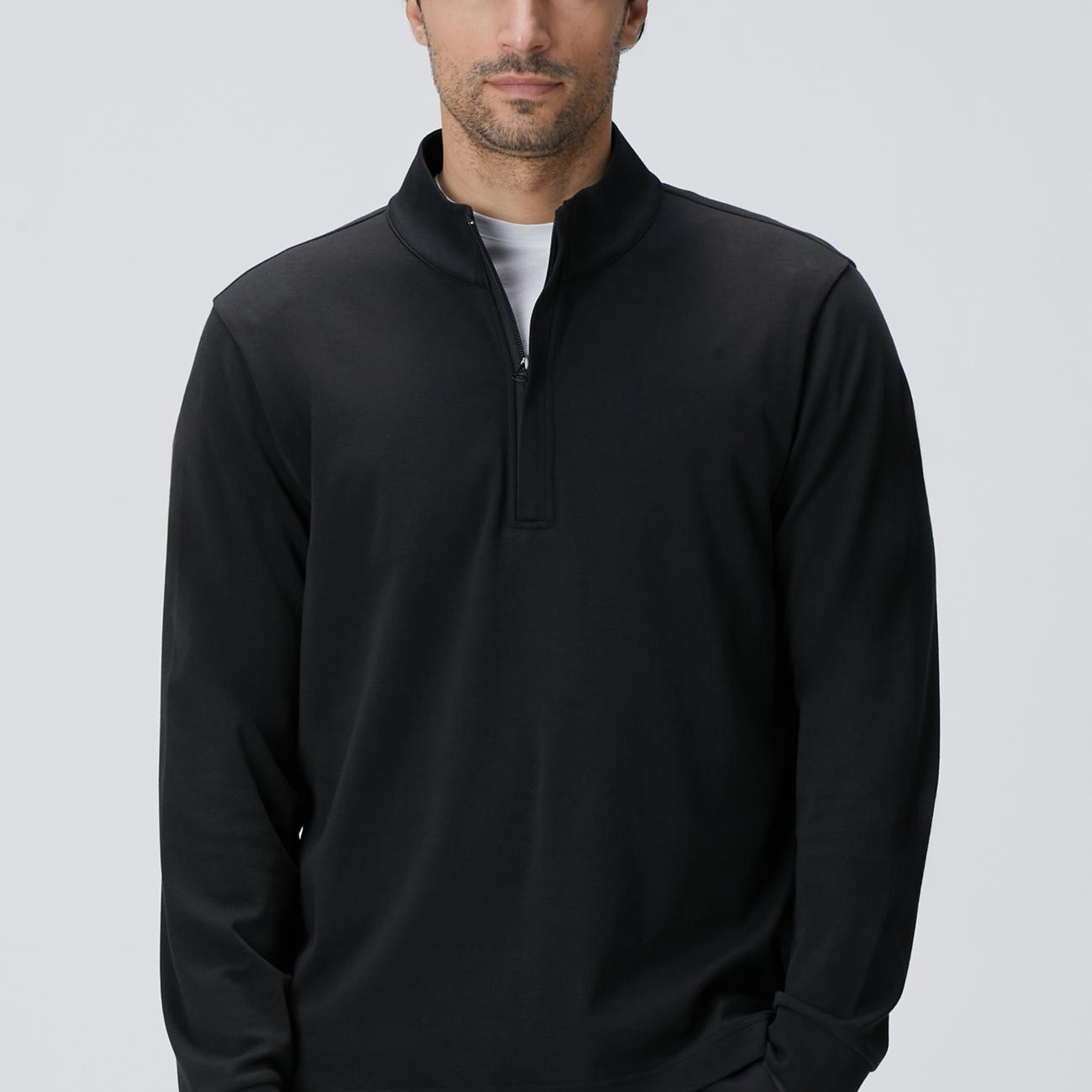 Network Erkek Siyah Uzun Kollu T-shirt