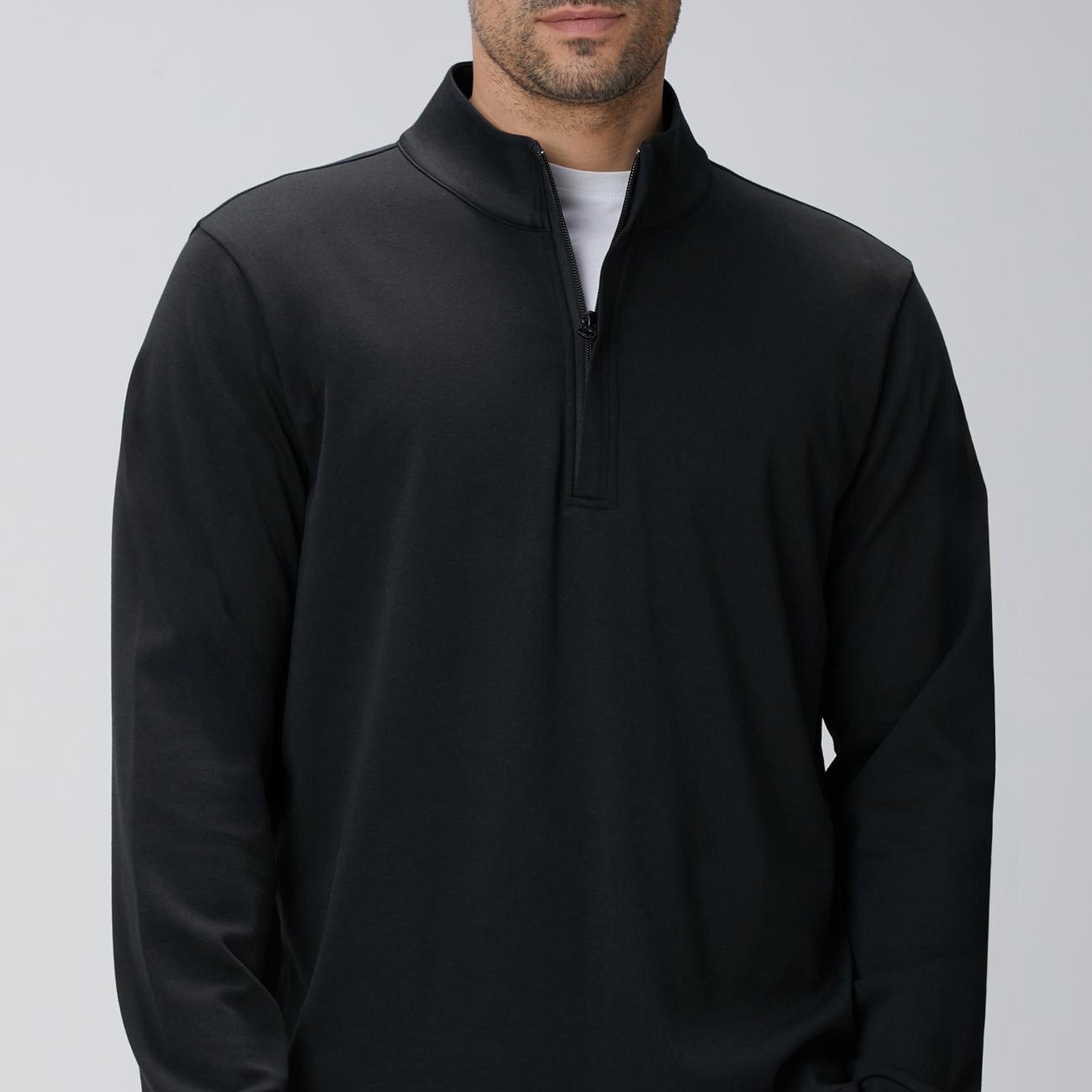 Network Erkek Siyah Uzun Kollu T-shirt