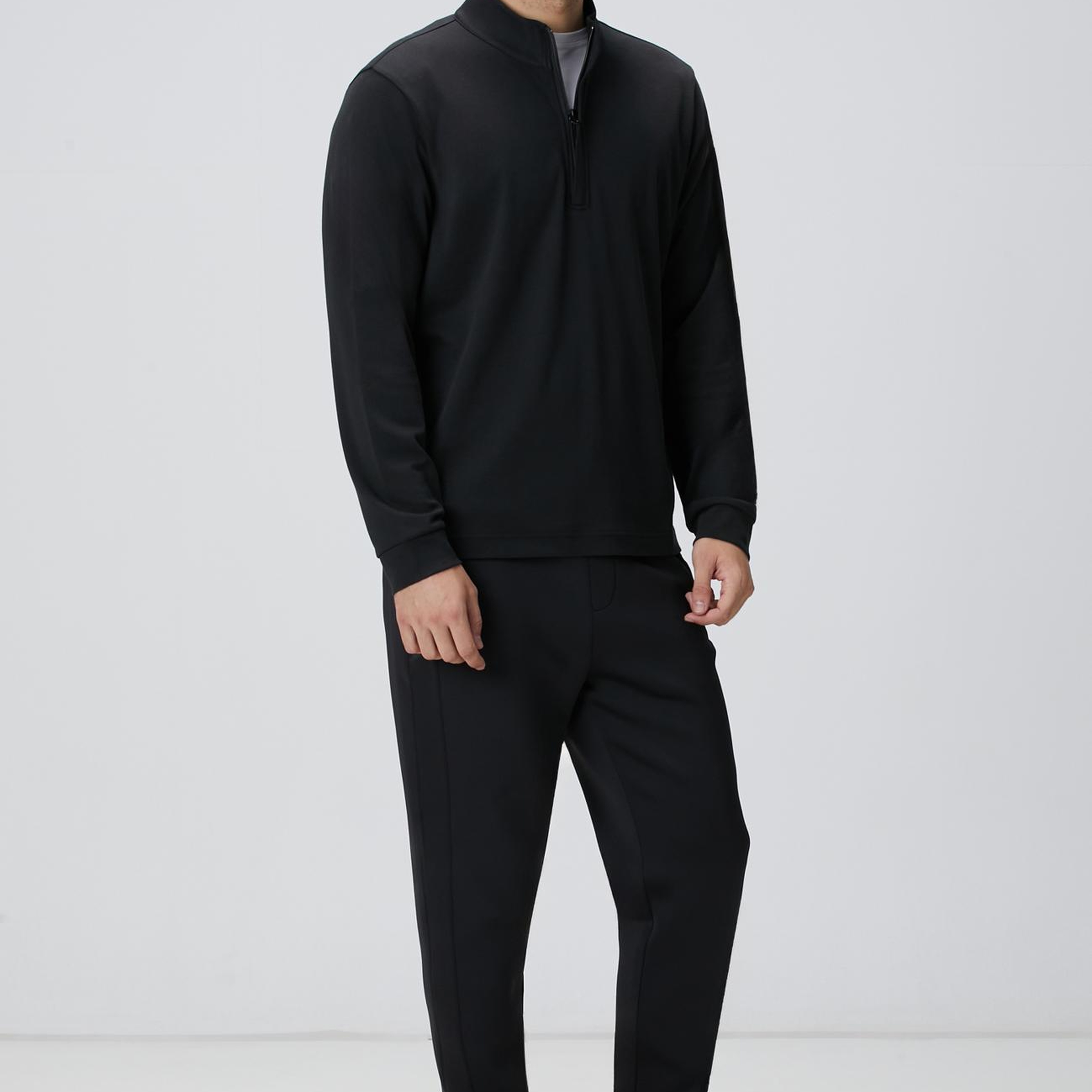 Network Erkek Siyah Uzun Kollu T-shirt