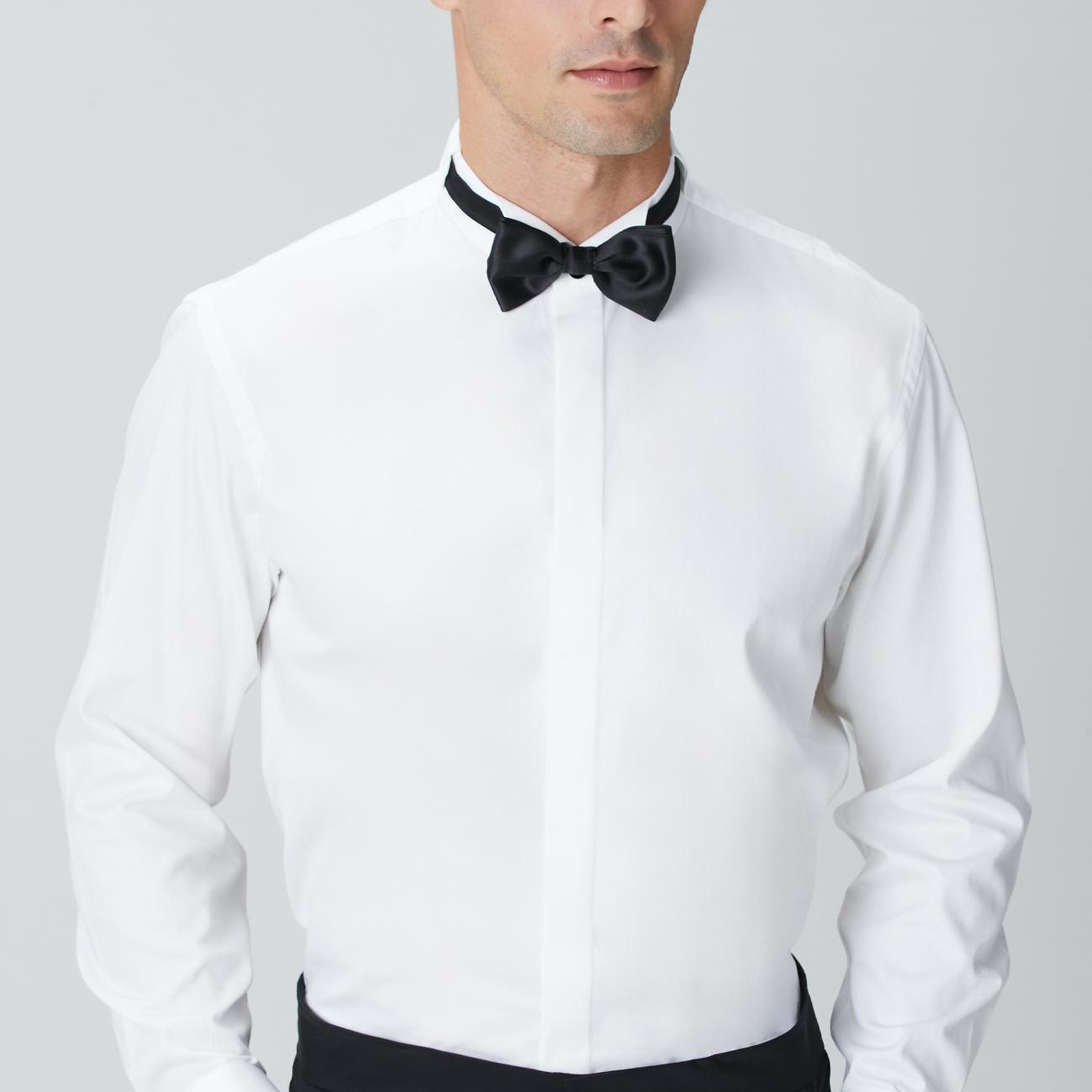 Network Erkek Beyaz Smokin Gömlek