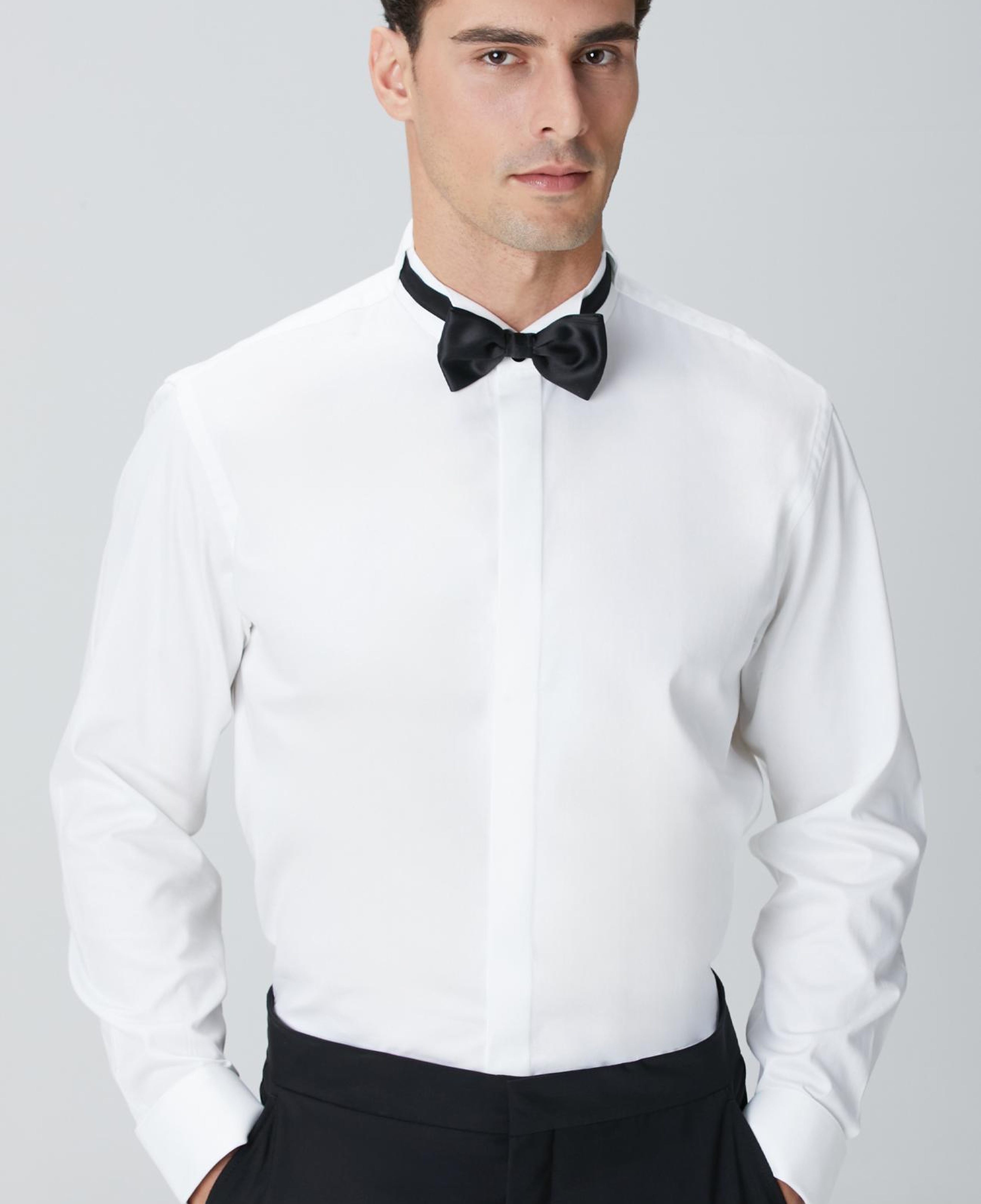 Network Erkek Beyaz Smokin Gömlek