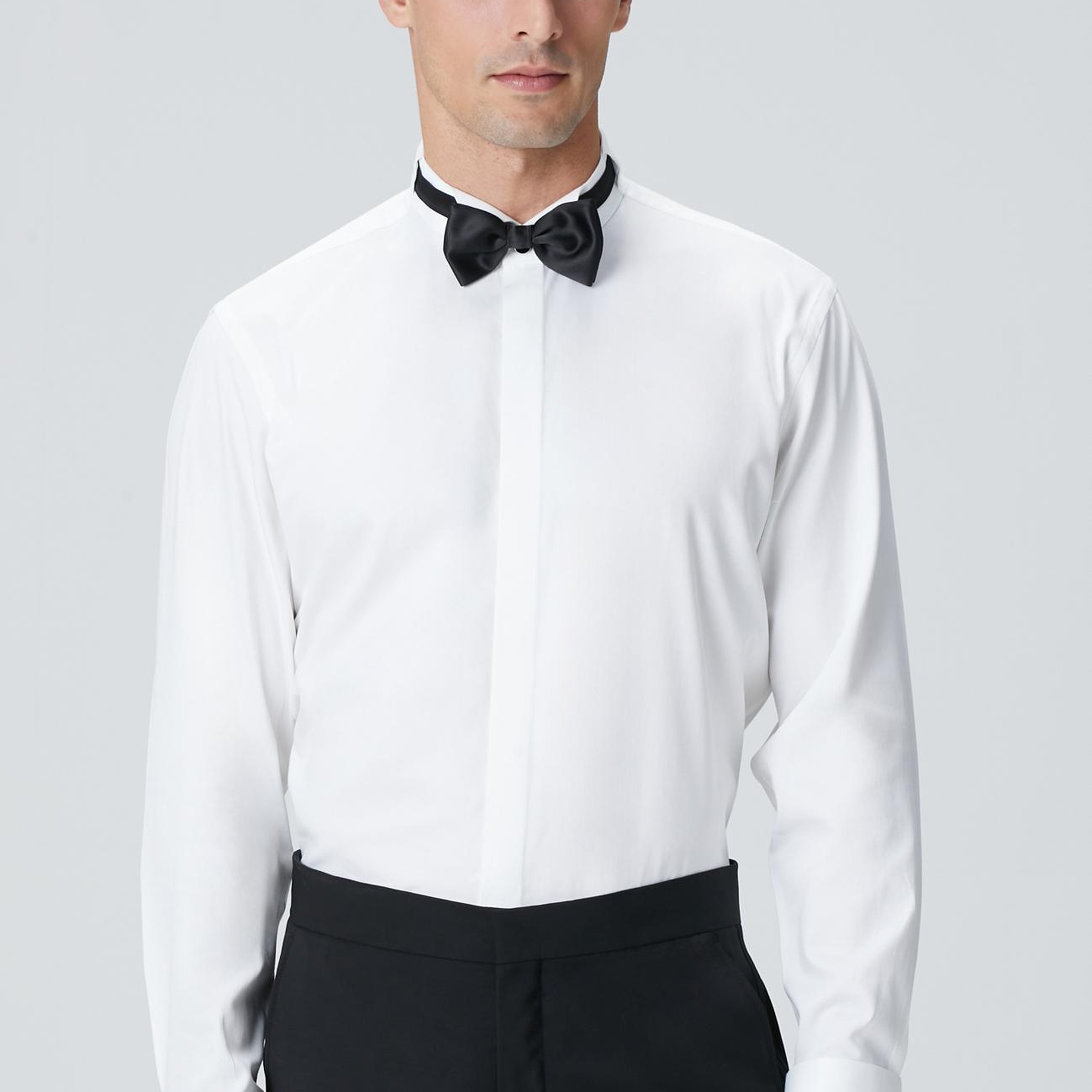 Network Erkek Beyaz Smokin Gömlek