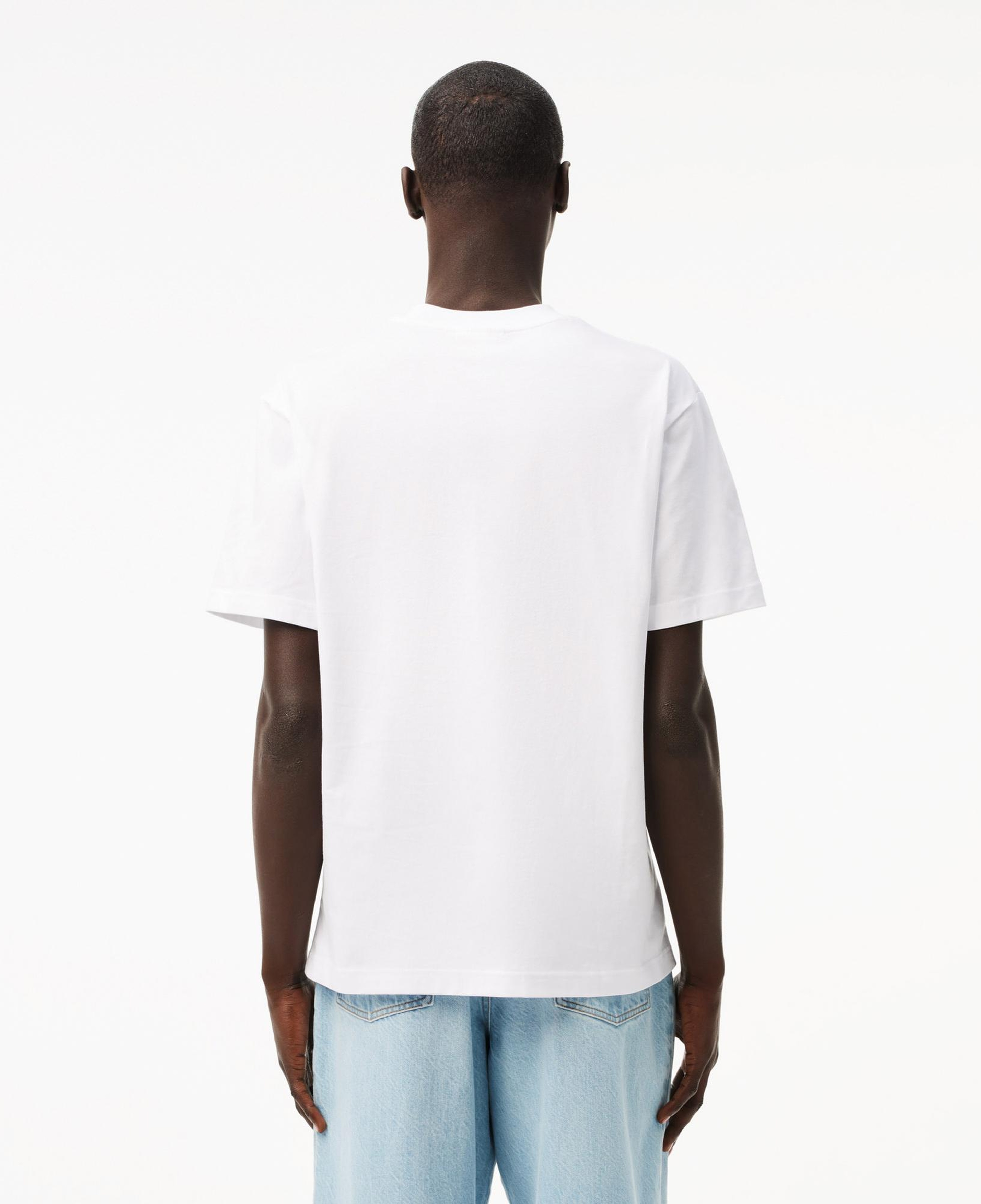 Lacoste Erkek Classic Fit Bisiklet Yaka Beyaz T-Shirt