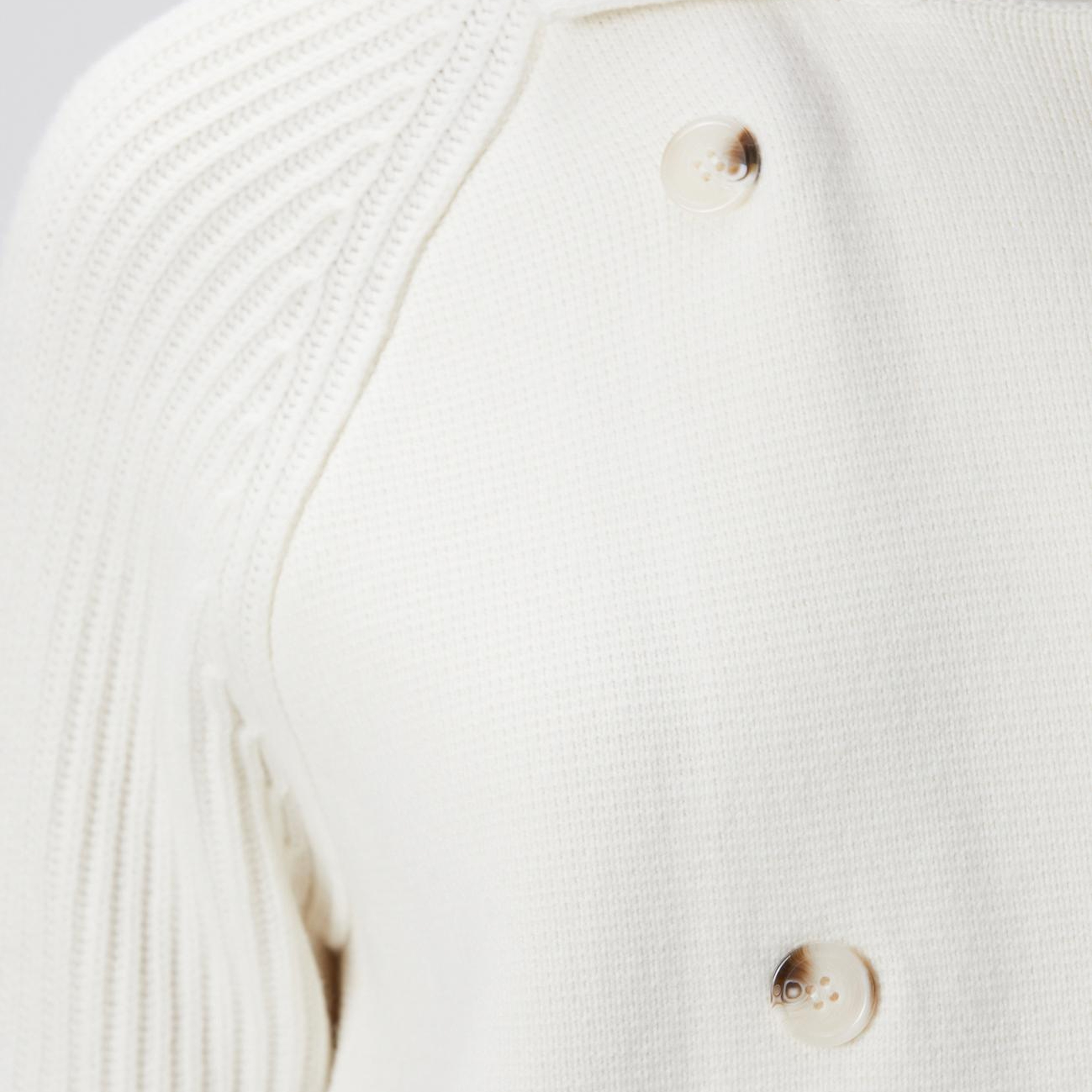 Network Kadın Kırık Beyaz Yün Karışımlı Triko Ceket