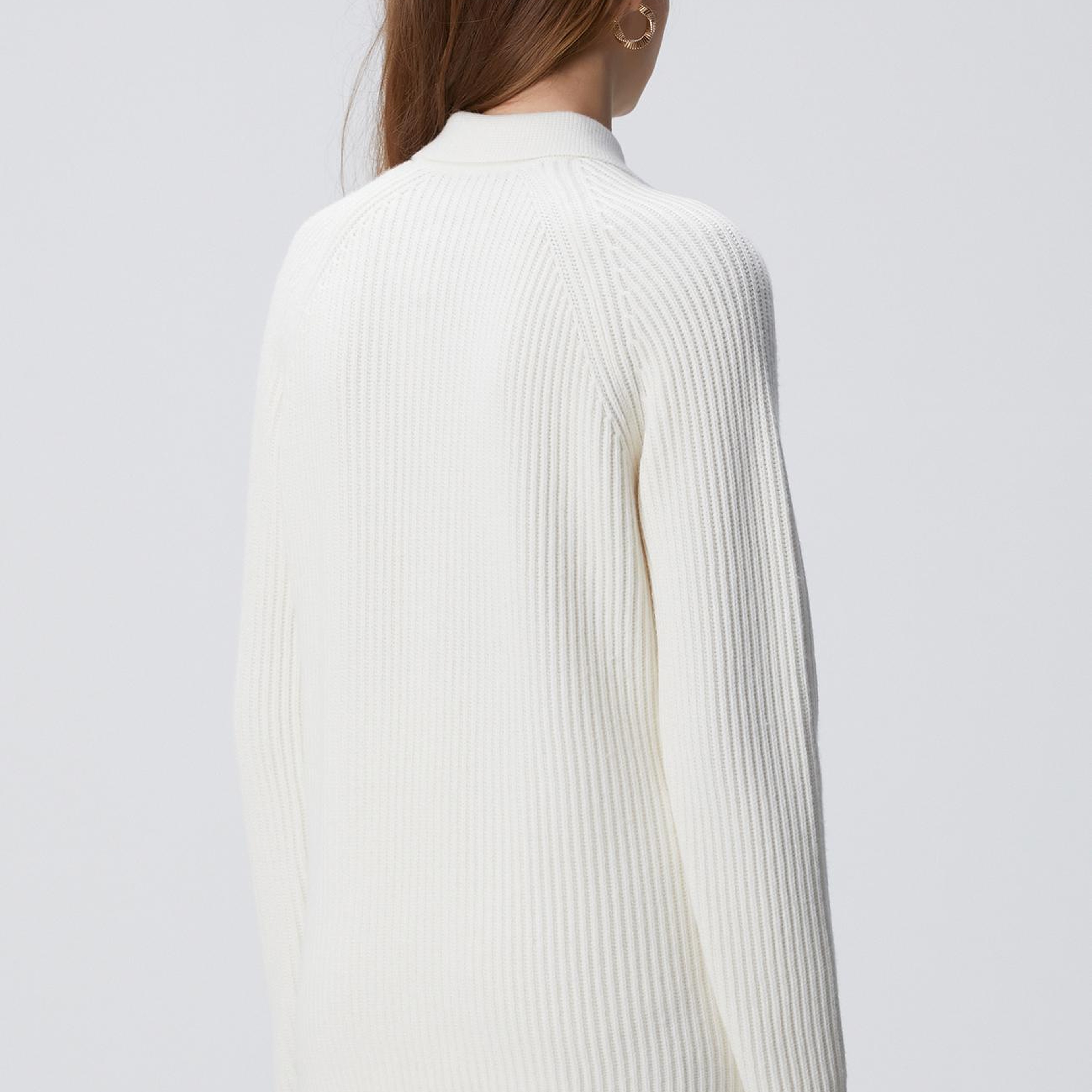 Network Kadın Kırık Beyaz Yün Karışımlı Triko Ceket