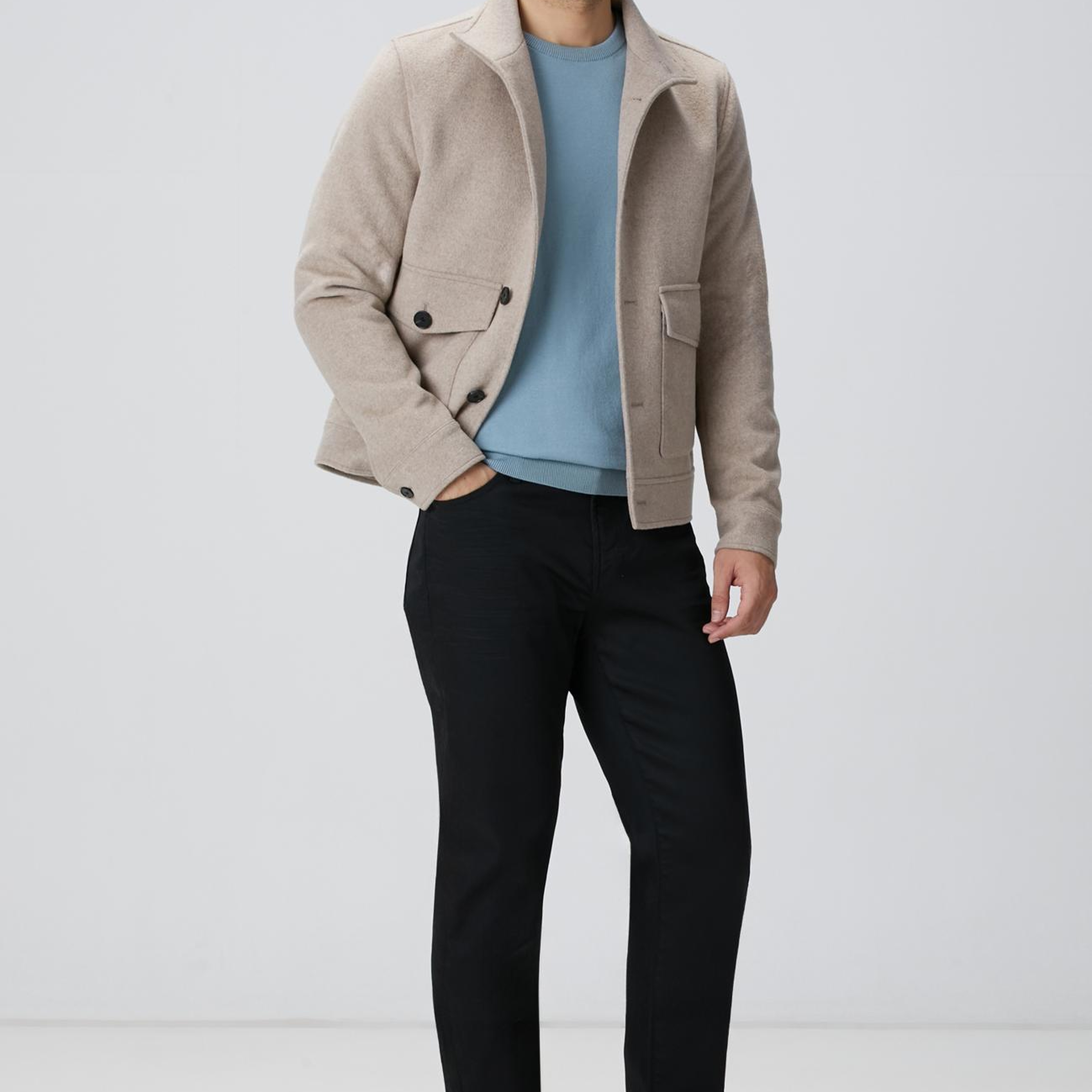 Network Erkek Mint Basic Triko Kazak