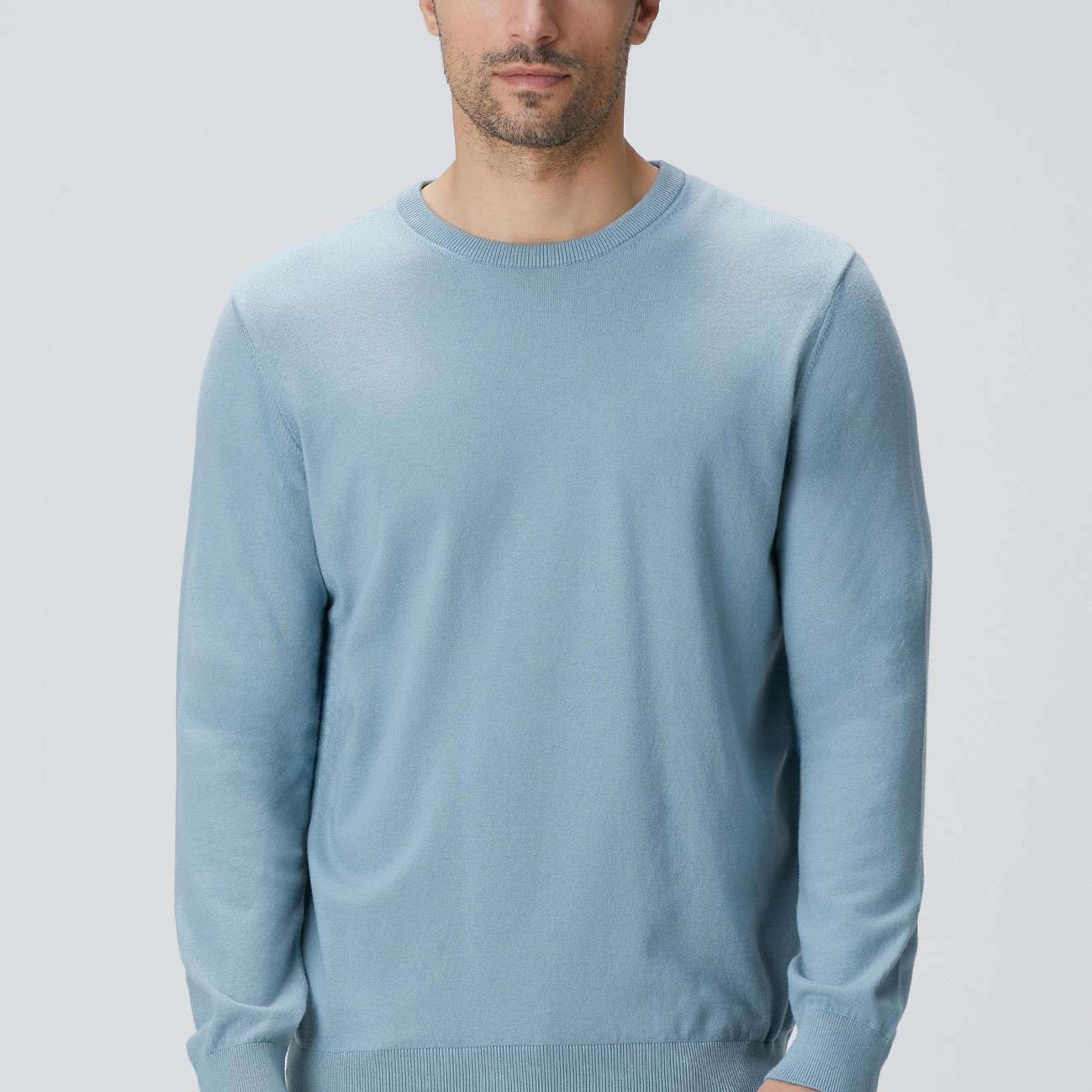 Network Erkek Mint Basic Triko Kazak