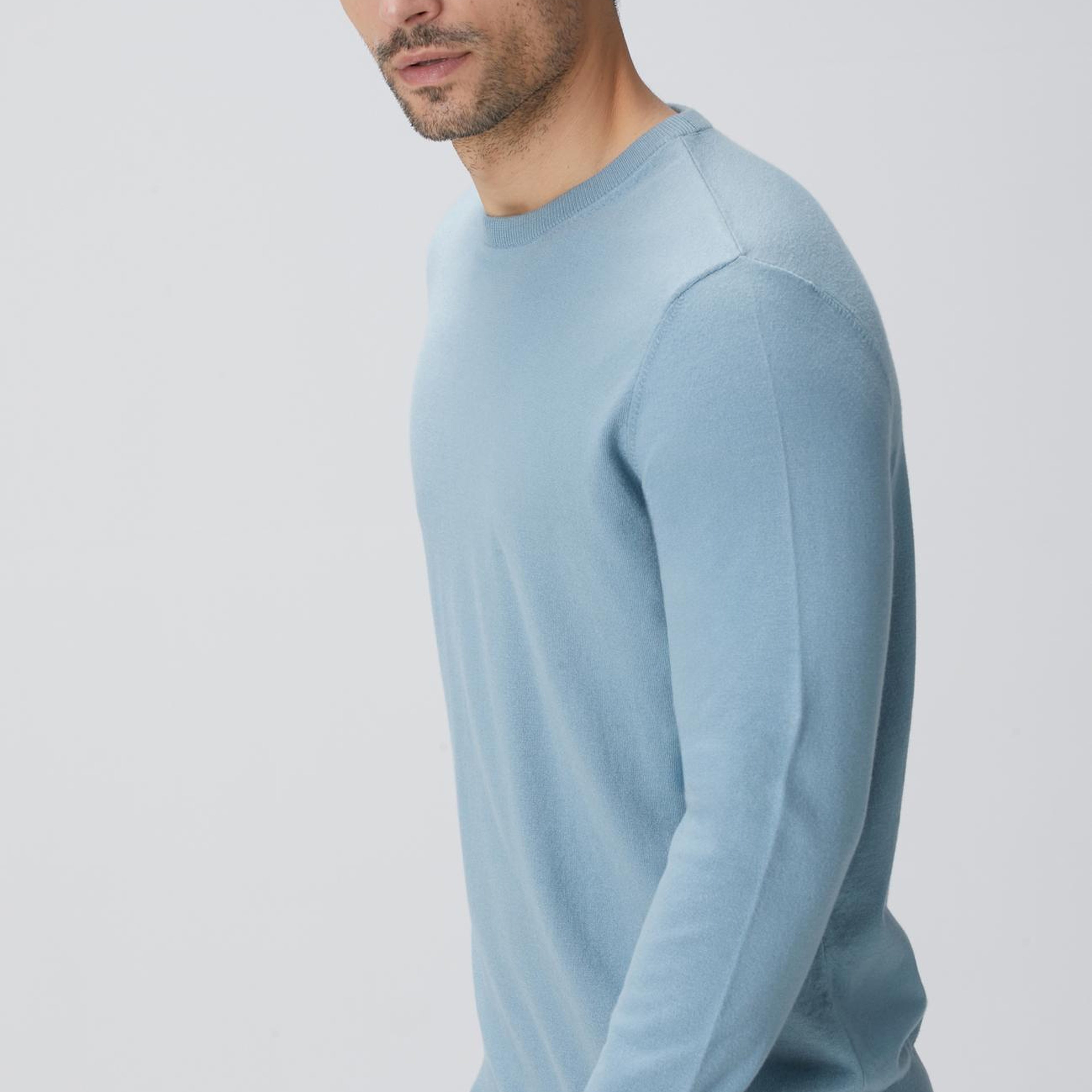 Network Erkek Mint Basic Triko Kazak