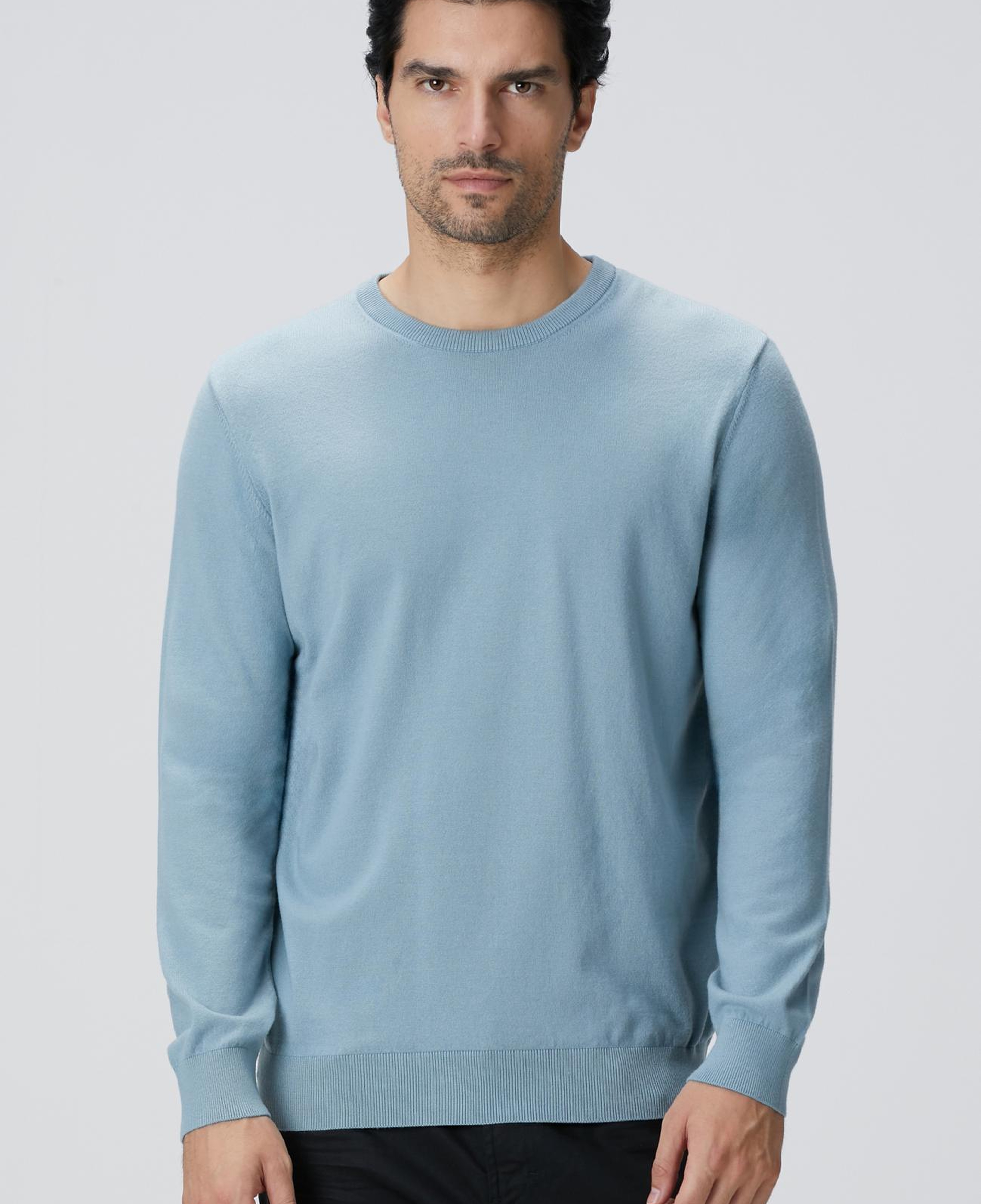 Network Erkek Mint Basic Triko Kazak