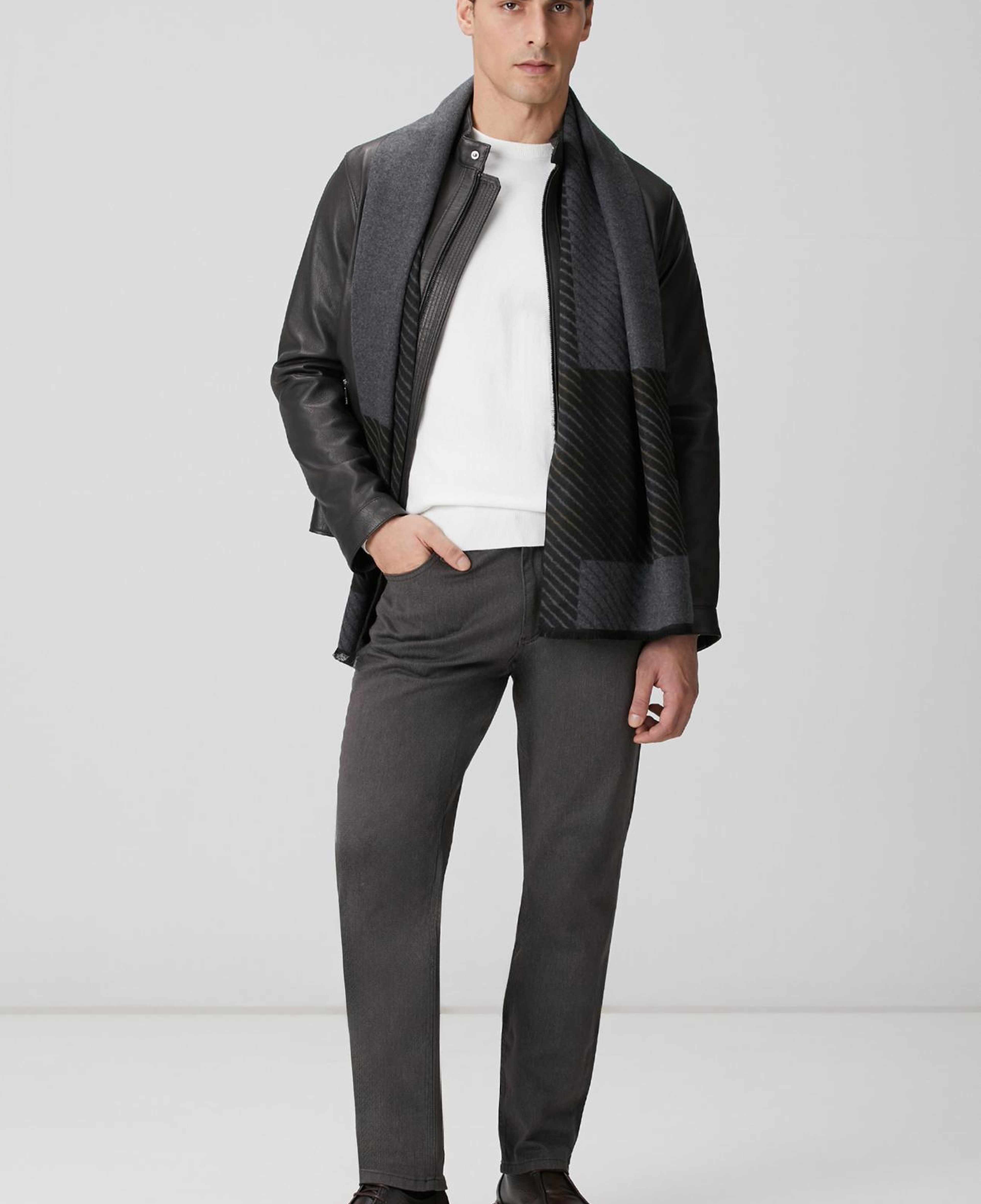 Network Erkek Ekru Basic Triko Kazak