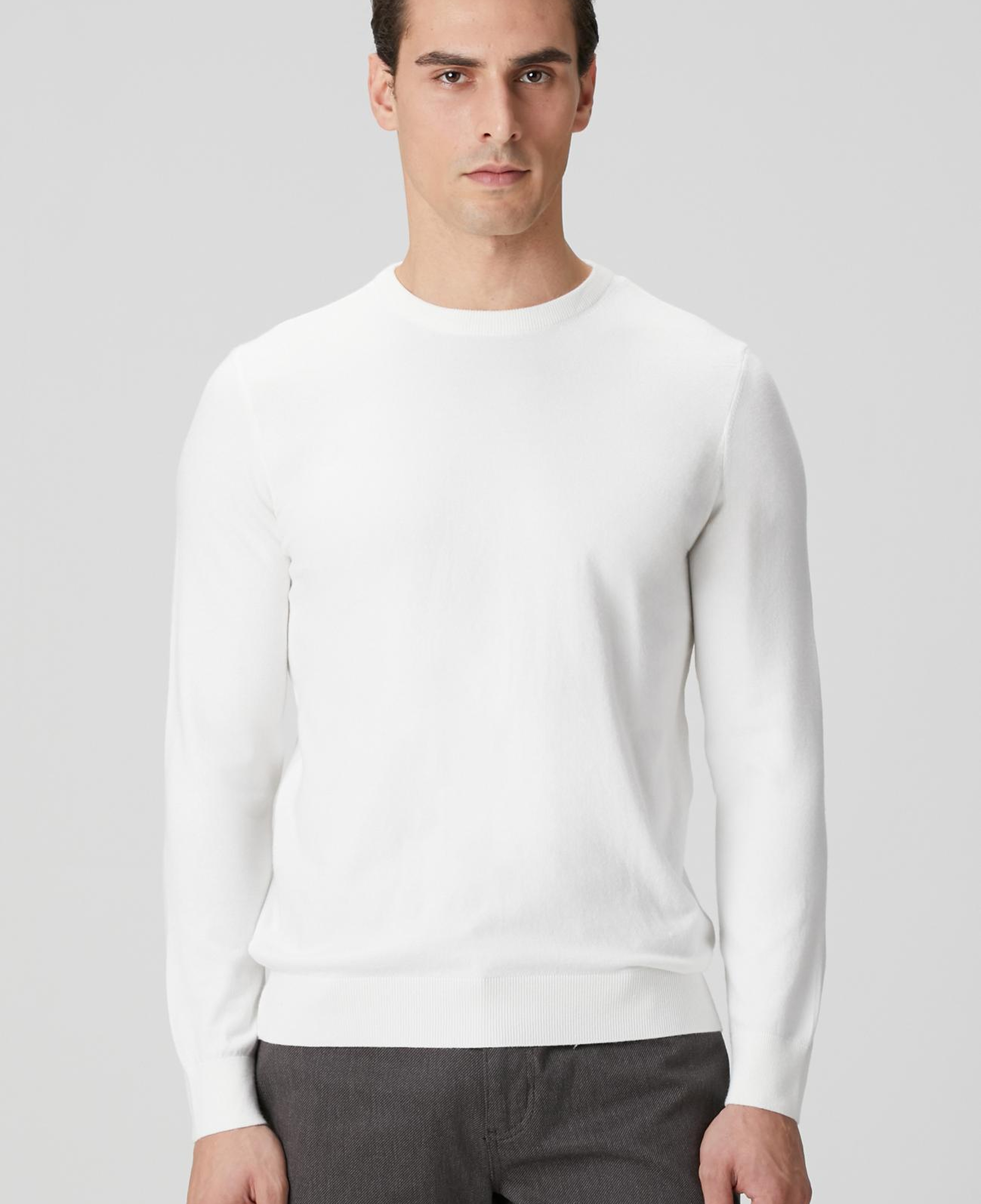 Network Erkek Ekru Basic Triko Kazak