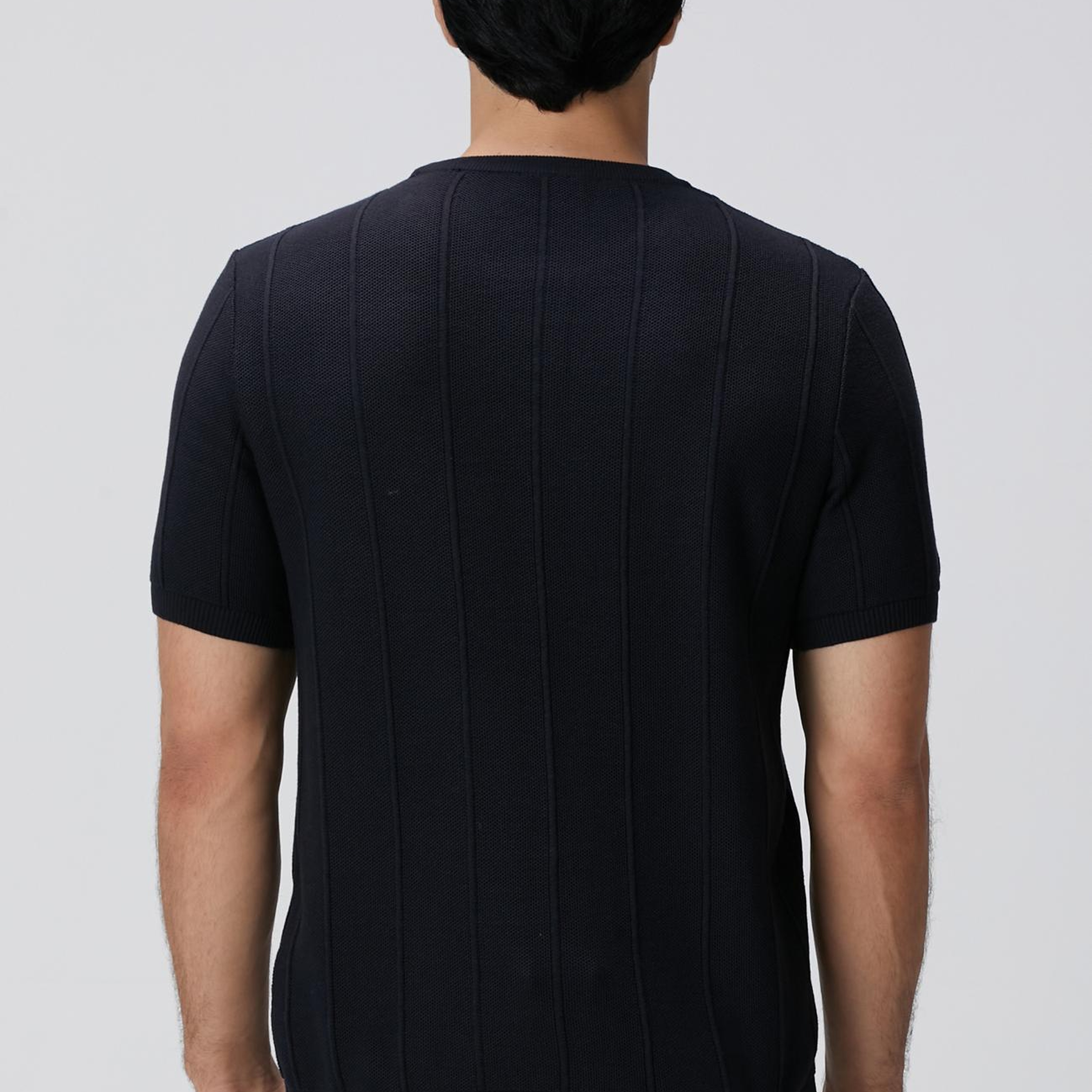 Network Erkek Lacivert Jakarlı Triko Kazak