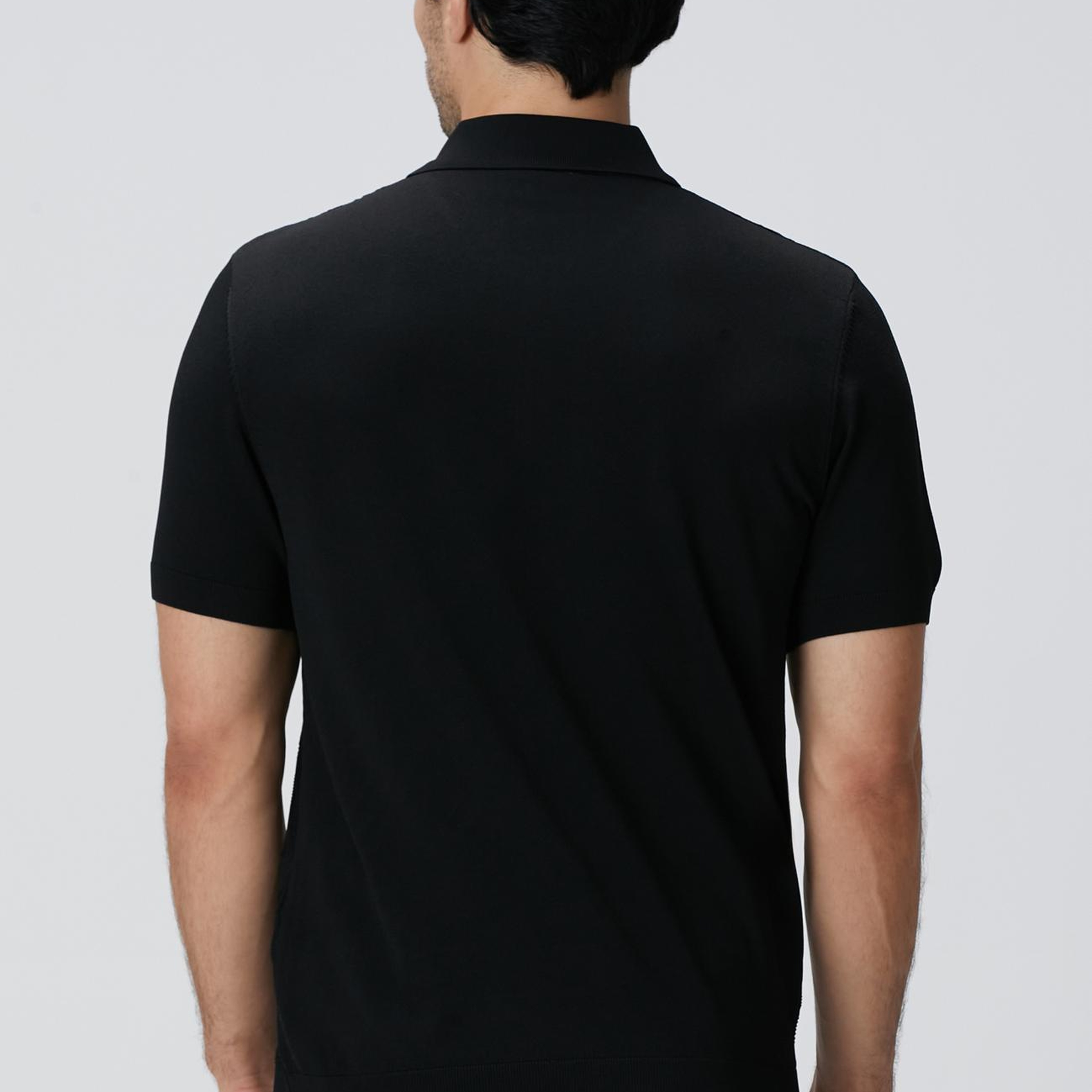 Network Erkek Siyah Jakarlı Triko Kazak