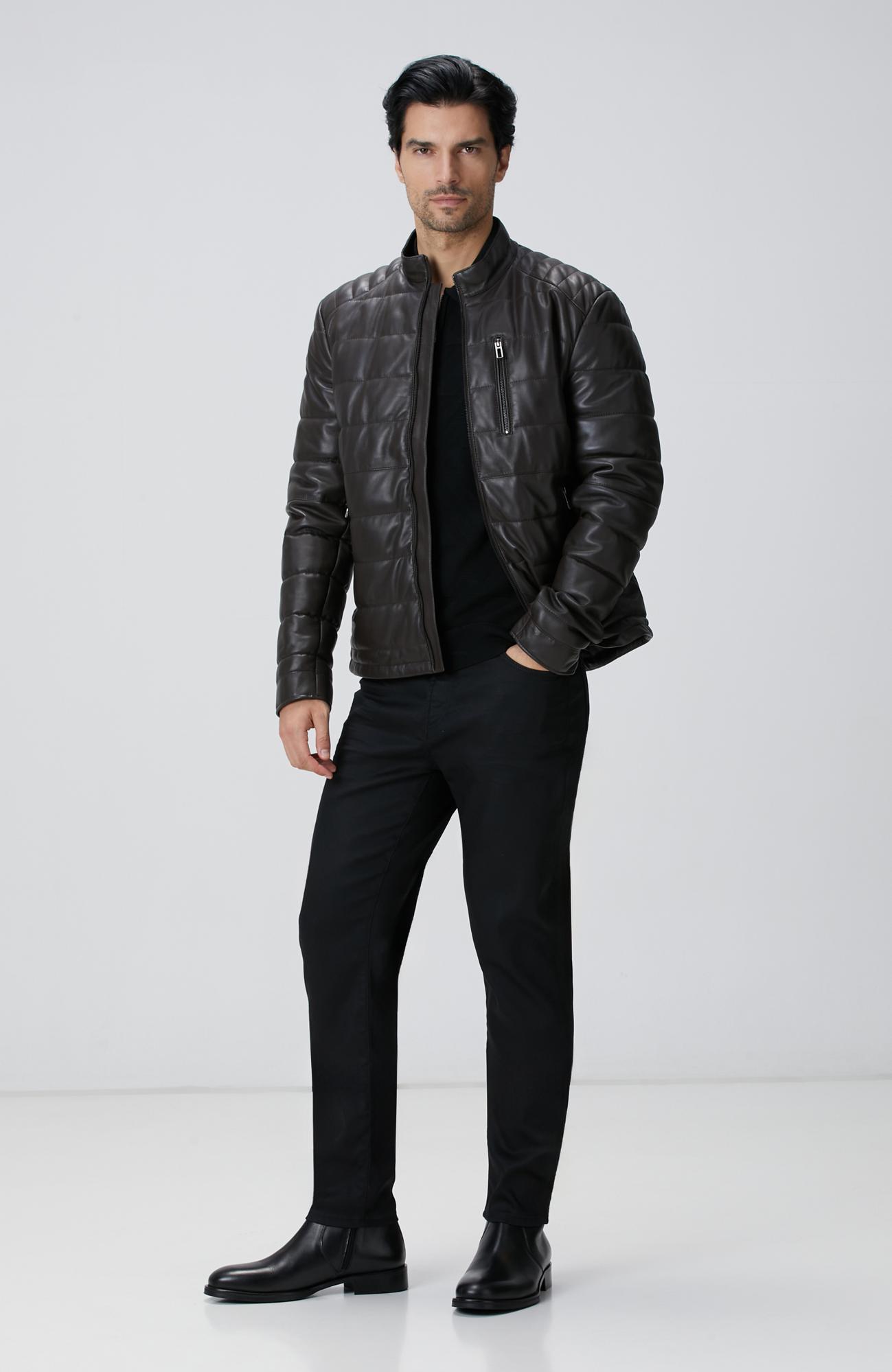 Network Erkek Siyah Jakarlı Triko Kazak