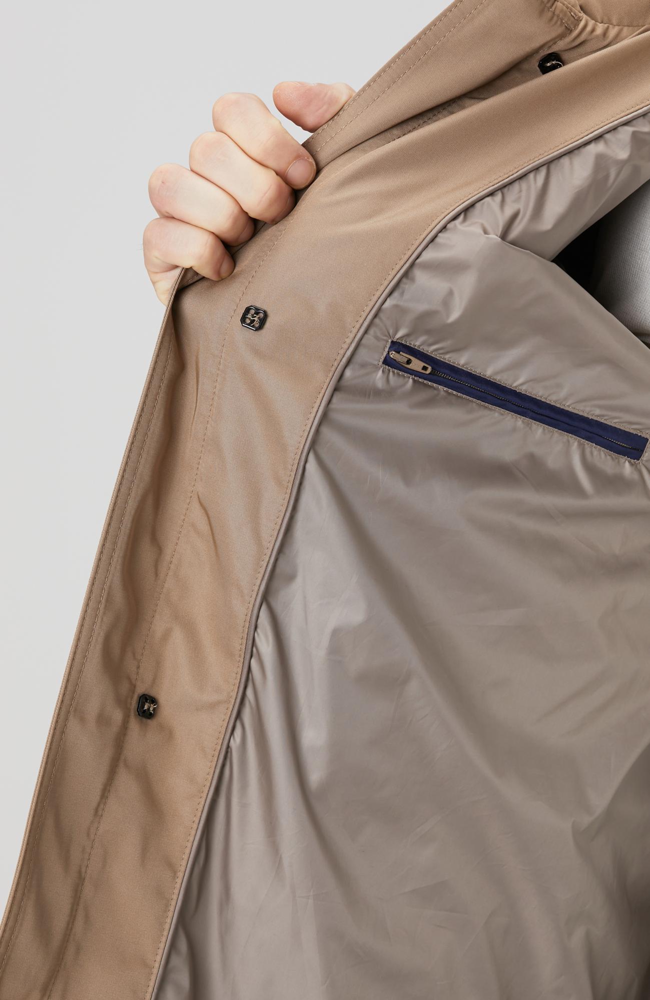 Network Erkek Vizon Fermuarlı Trençkot