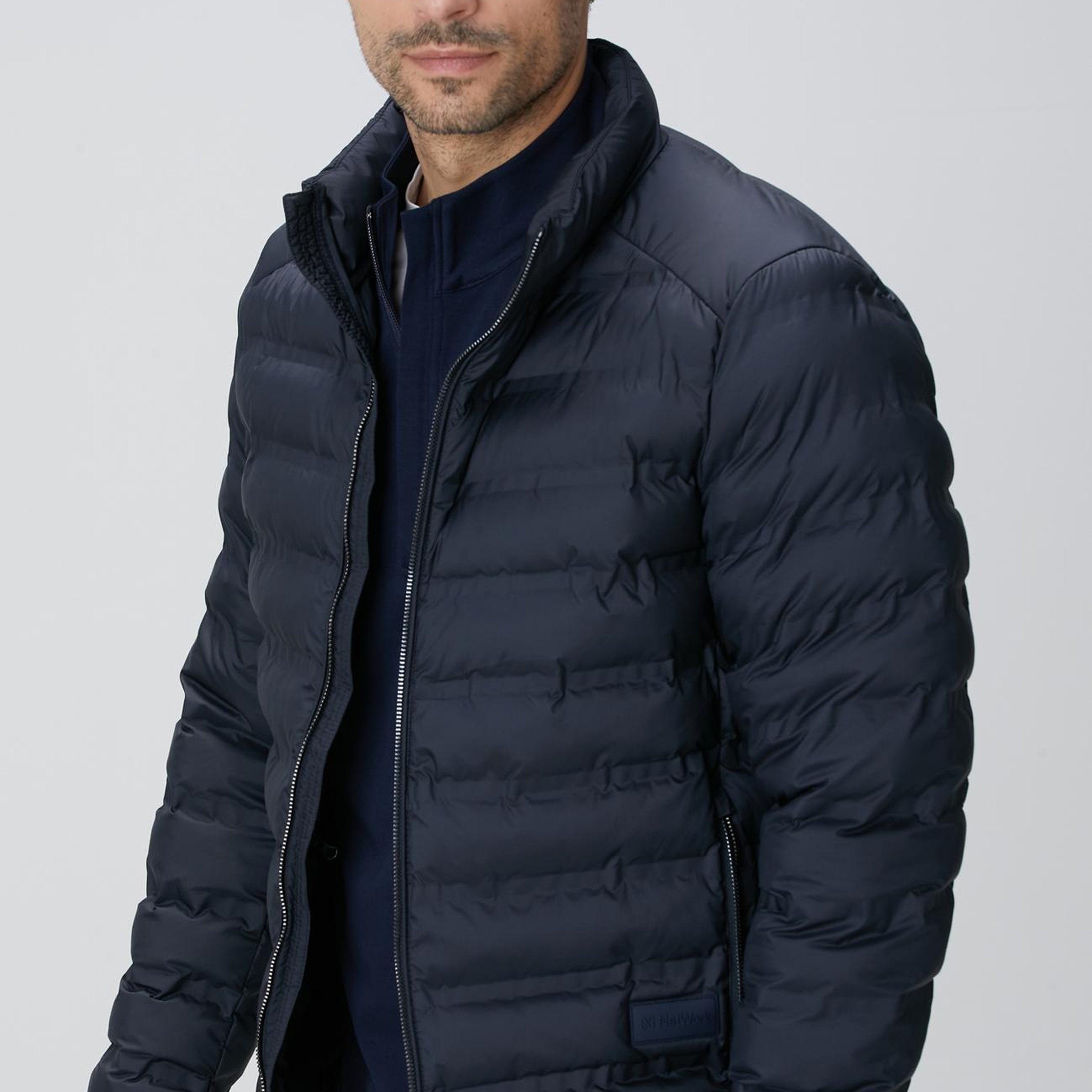 Network Erkek Lacivert Puffer Mont