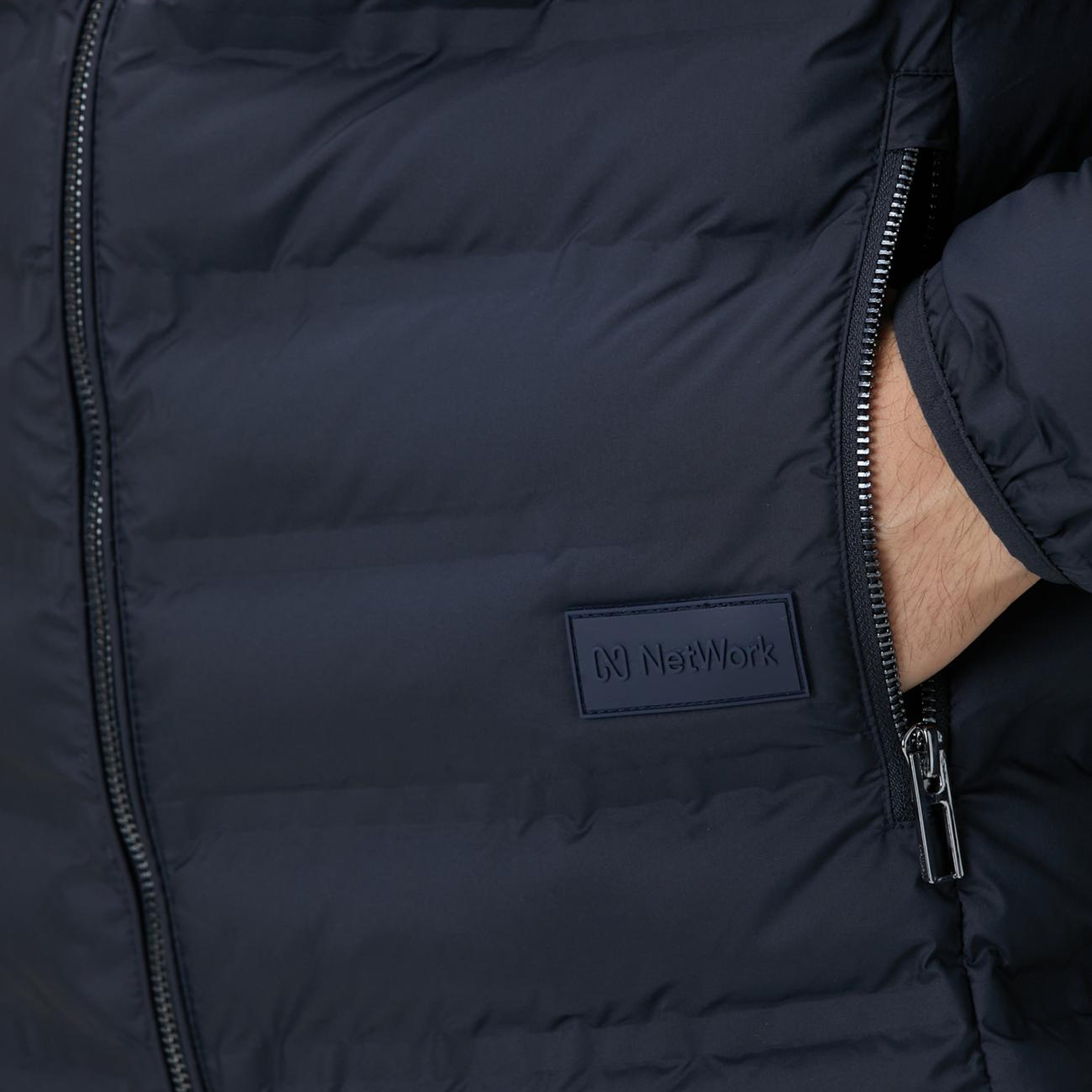 Network Erkek Lacivert Puffer Mont