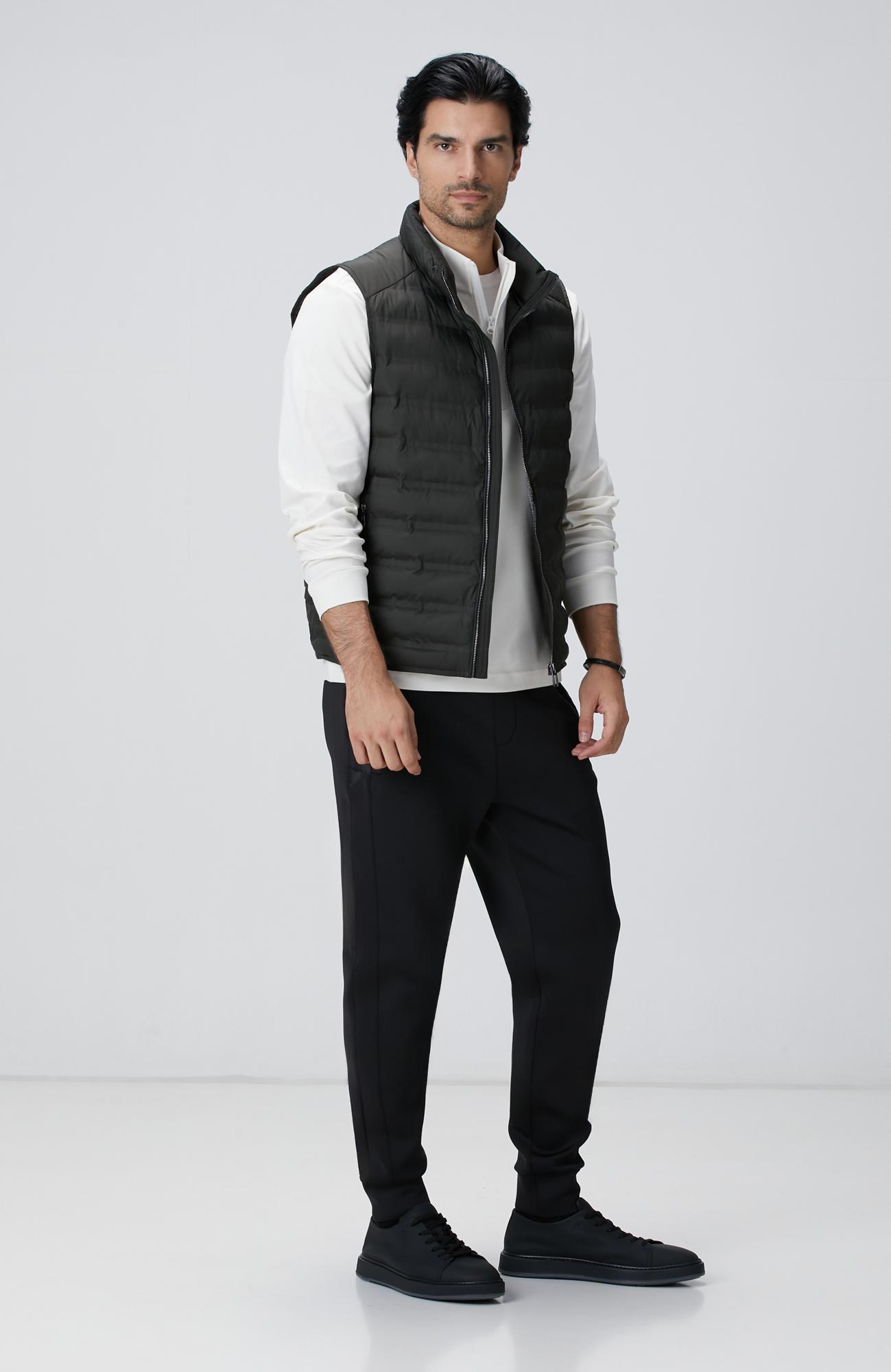 Network Erkek Haki Puffer Casual Yelek