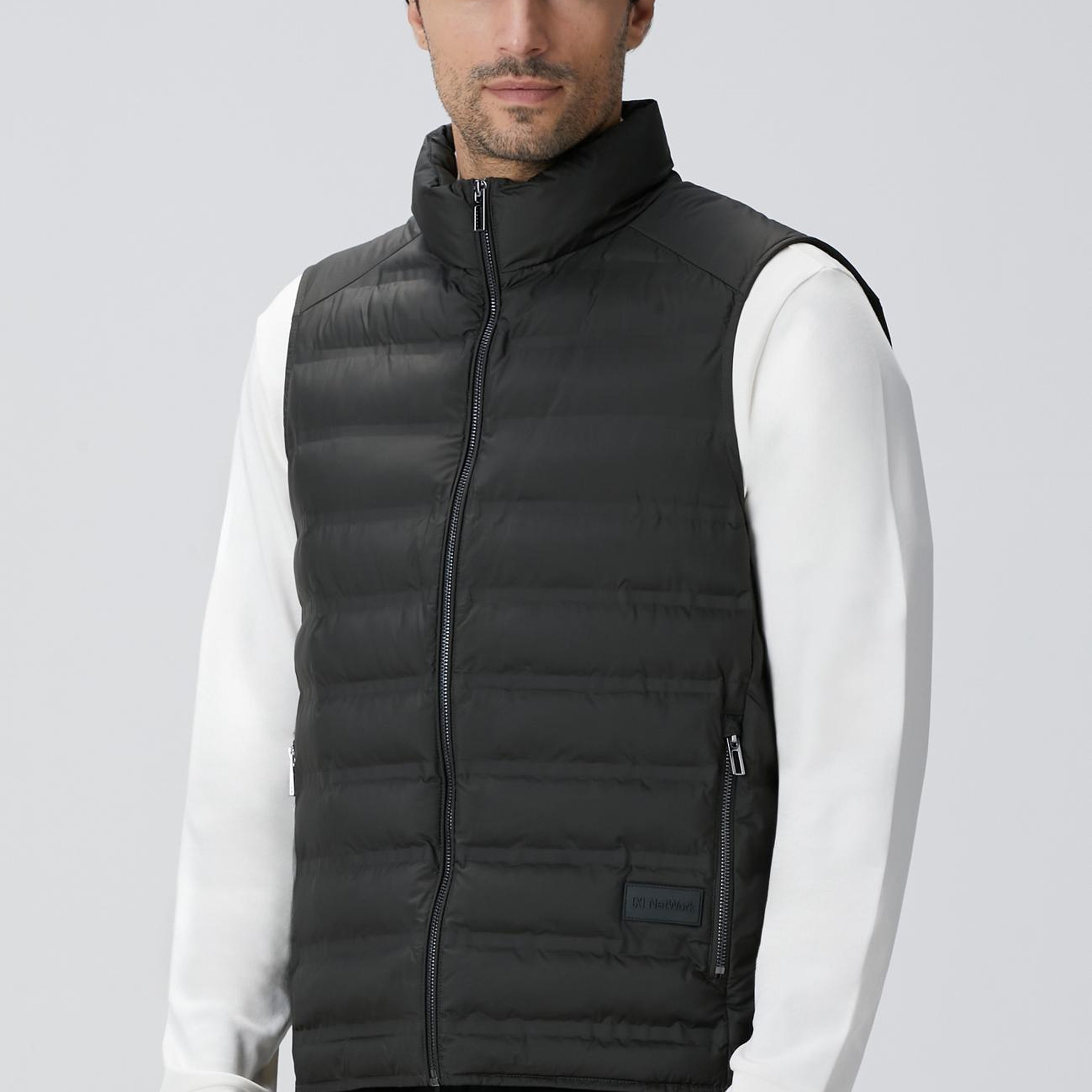 Network Erkek Haki Puffer Casual Yelek