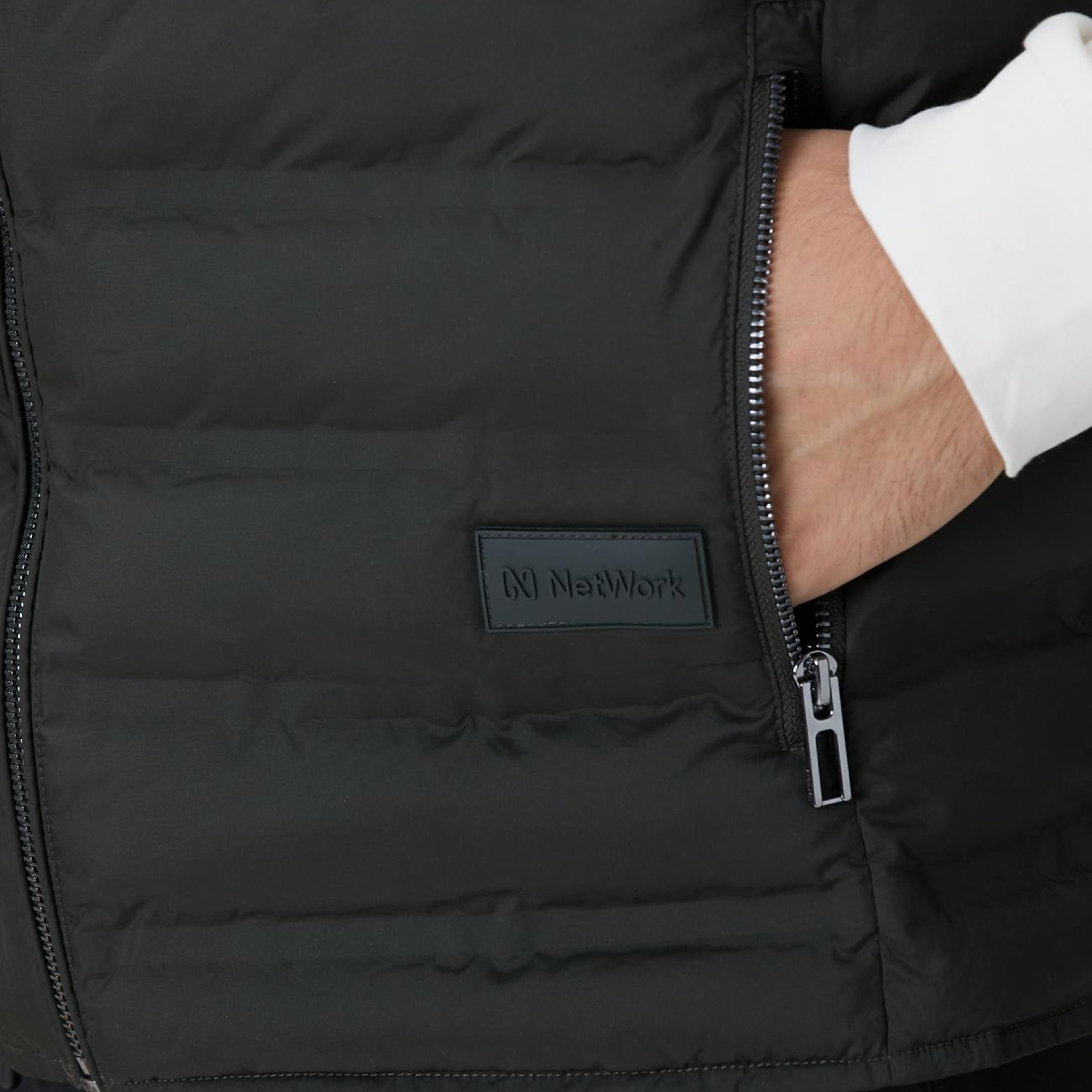 Network Erkek Haki Puffer Casual Yelek