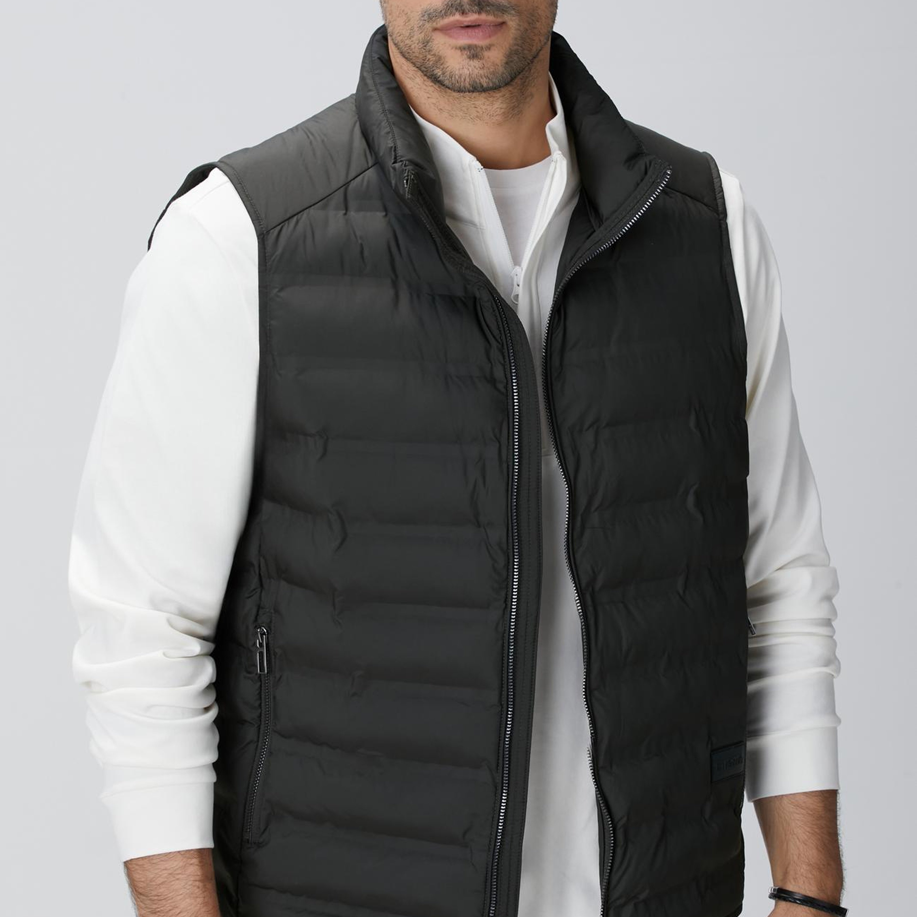 Network Erkek Haki Puffer Casual Yelek