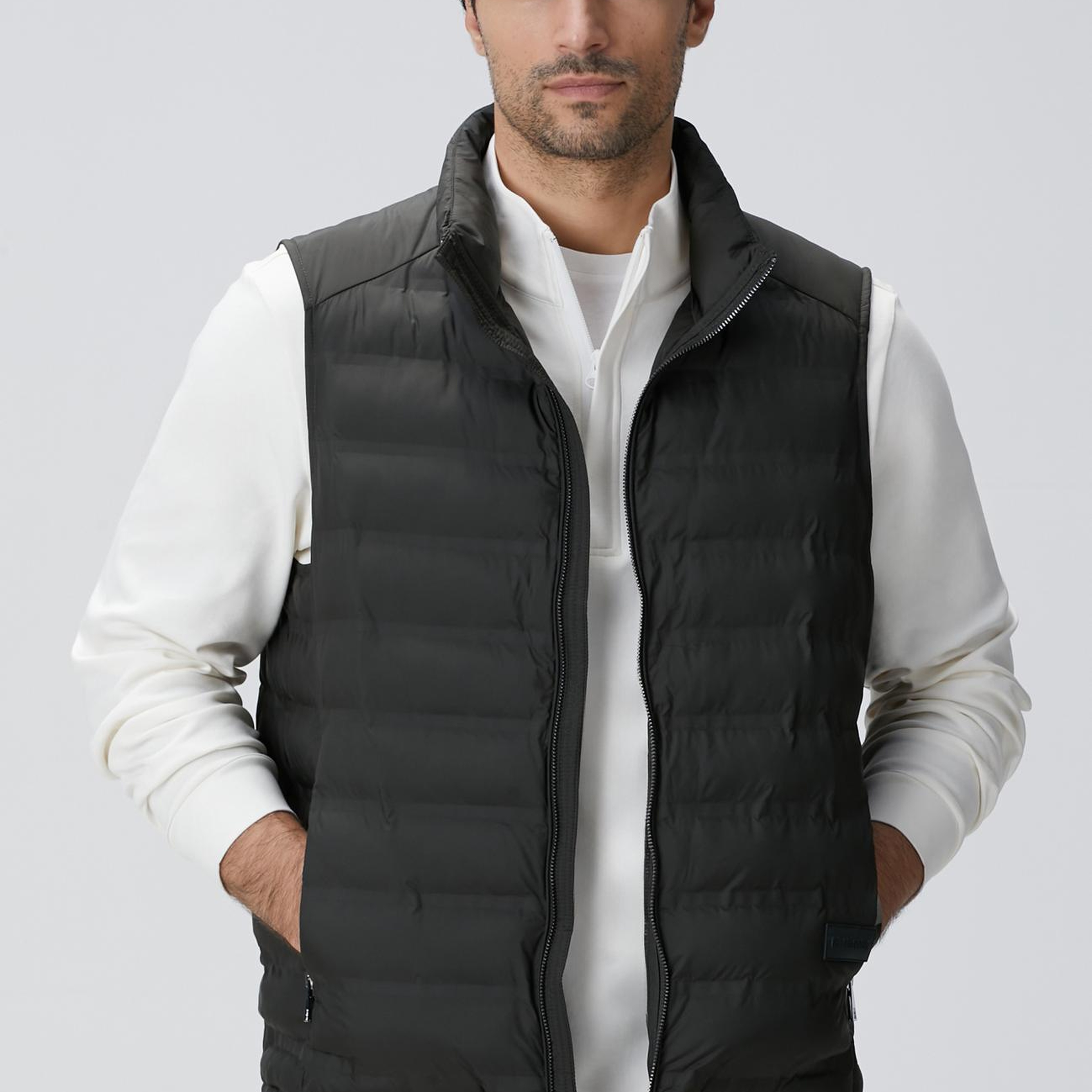 Network Erkek Haki Puffer Casual Yelek