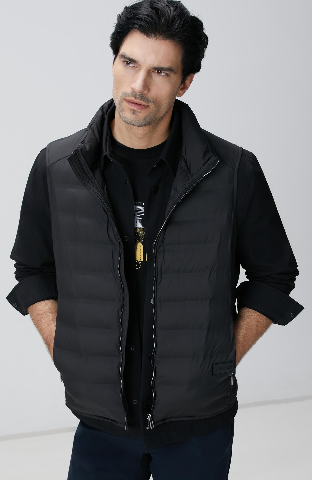 Network Erkek Siyah Puffer Casual Yelek