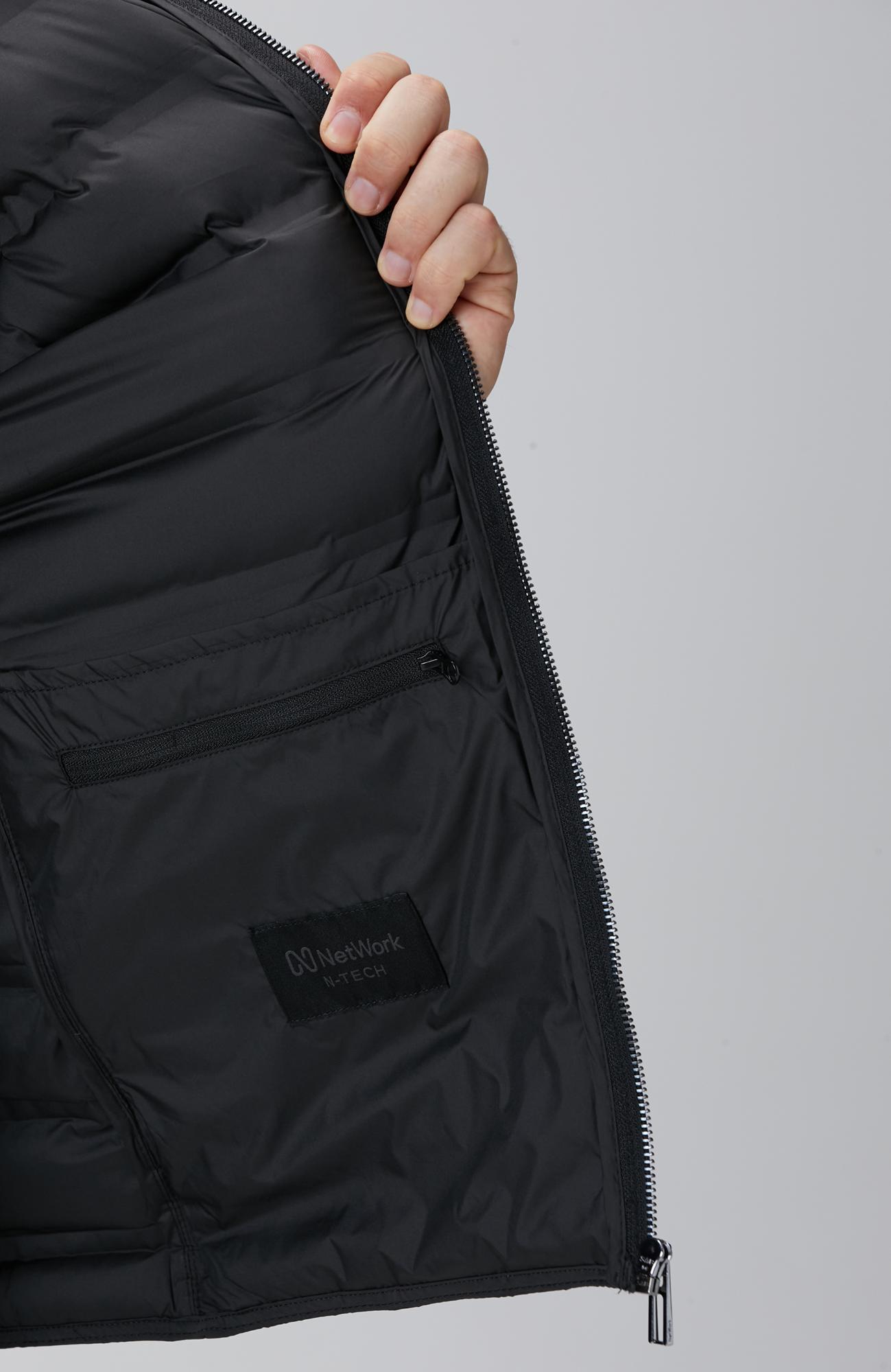 Network Erkek Siyah Puffer Casual Yelek