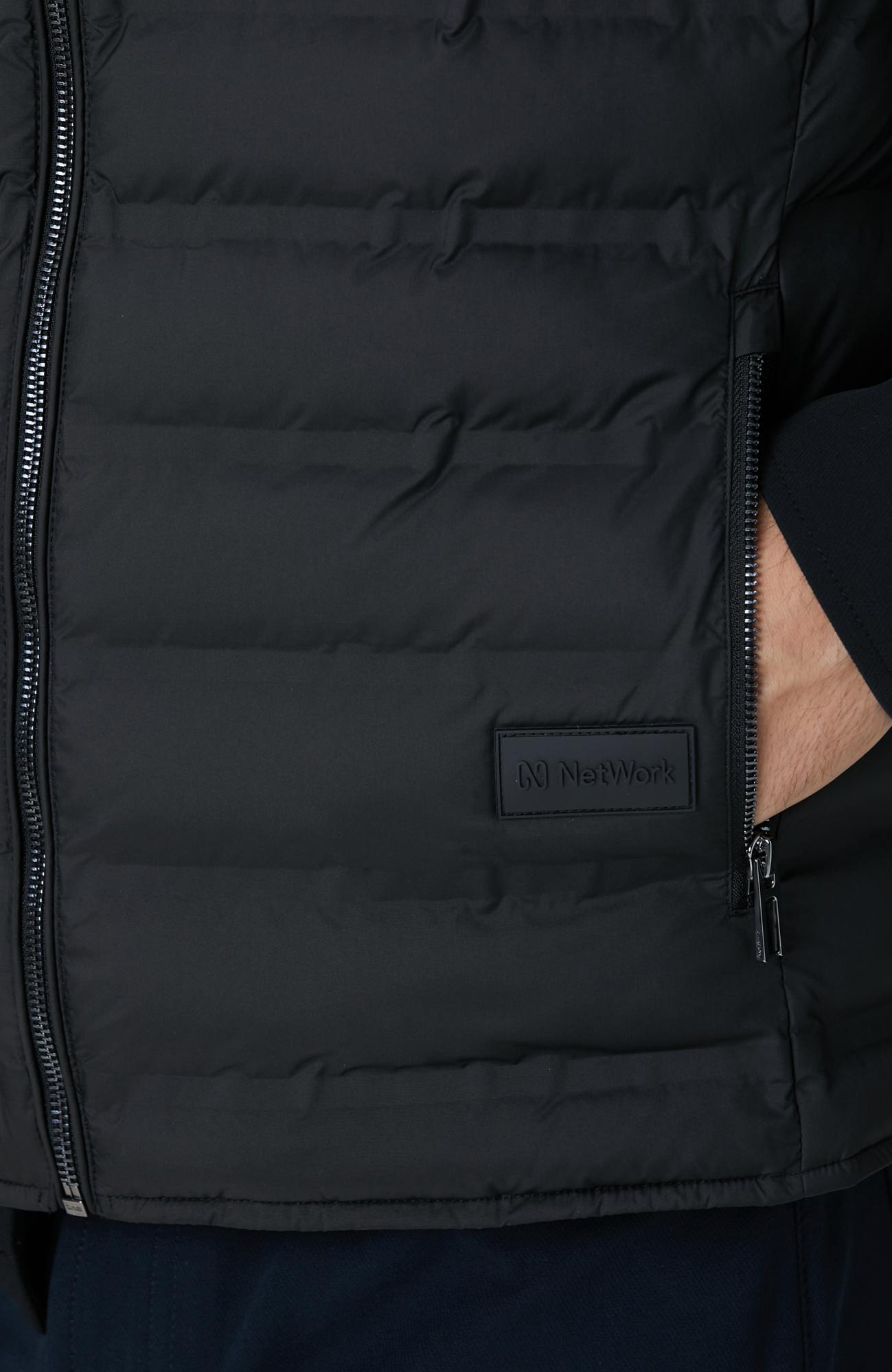 Network Erkek Siyah Puffer Casual Yelek