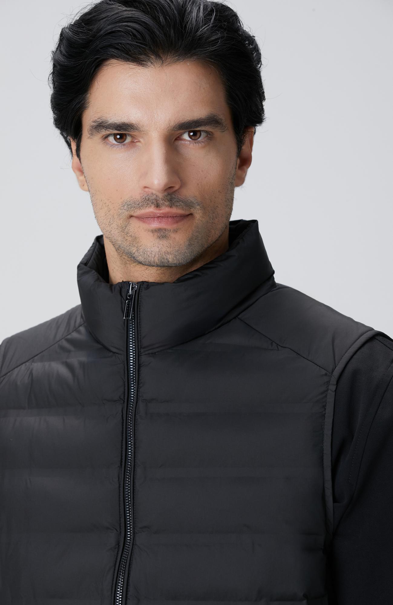 Network Erkek Siyah Puffer Casual Yelek