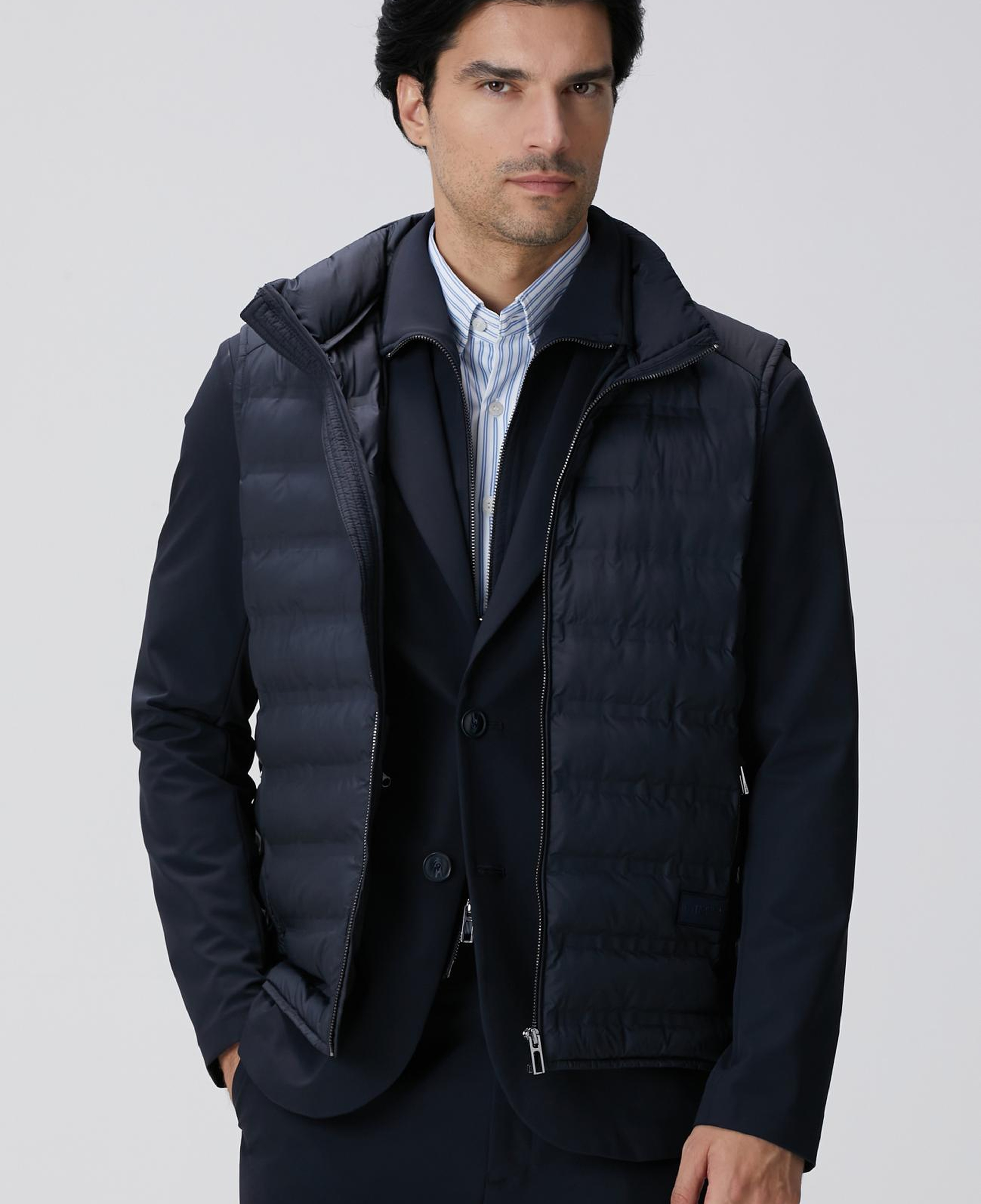 Network Erkek Lacivert Puffer Casual Yelek