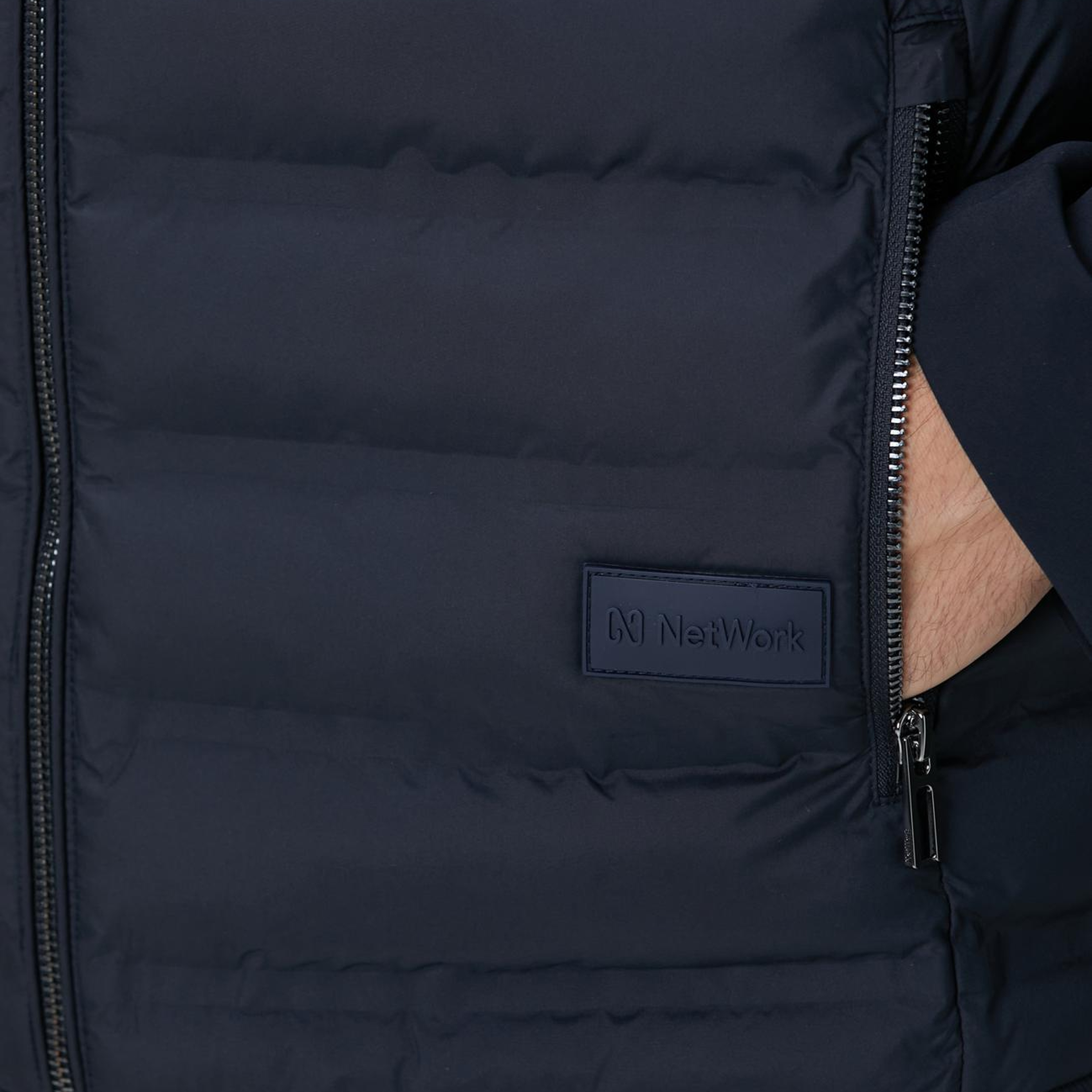 Network Erkek Lacivert Puffer Casual Yelek