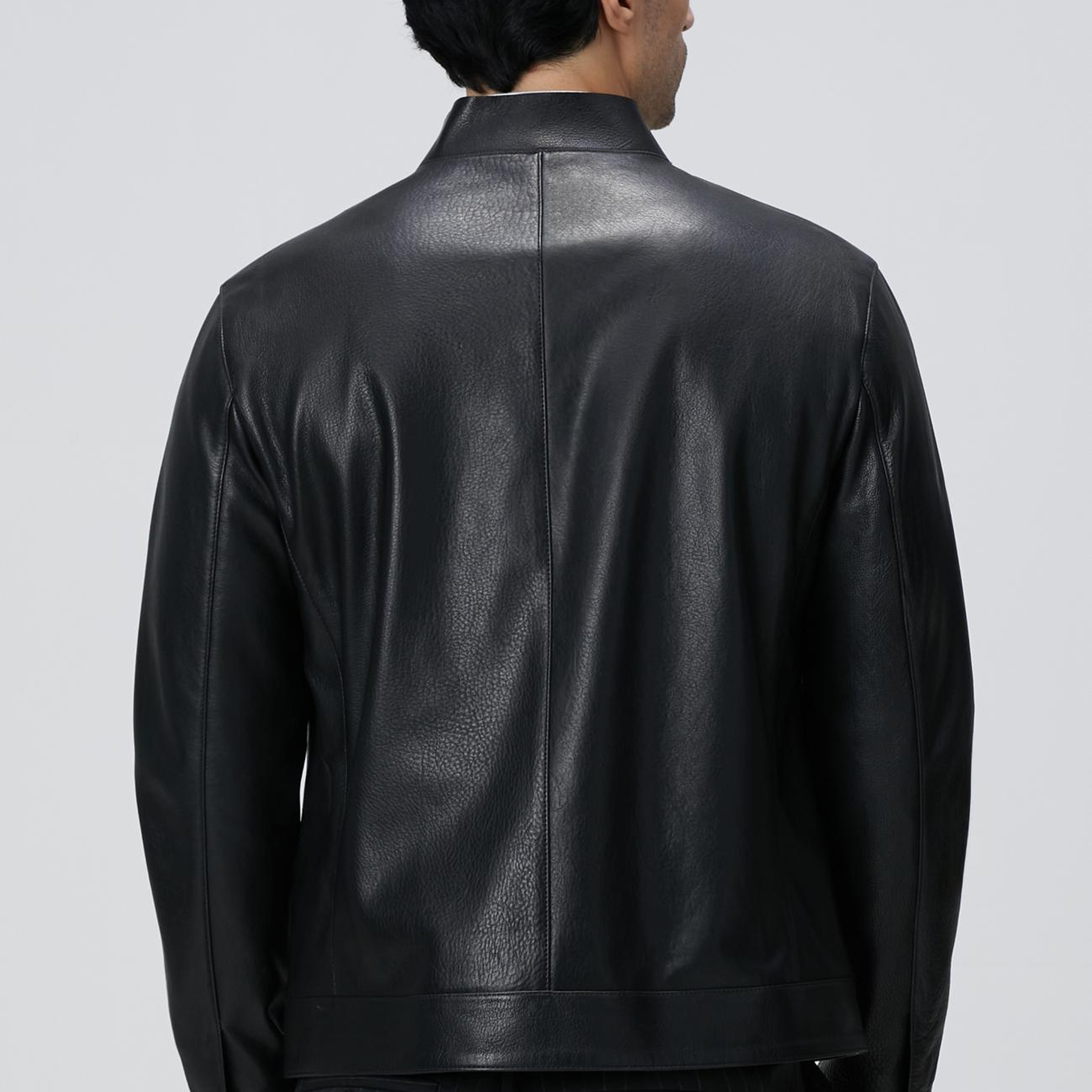 Network Erkek Siyah Deri Mont