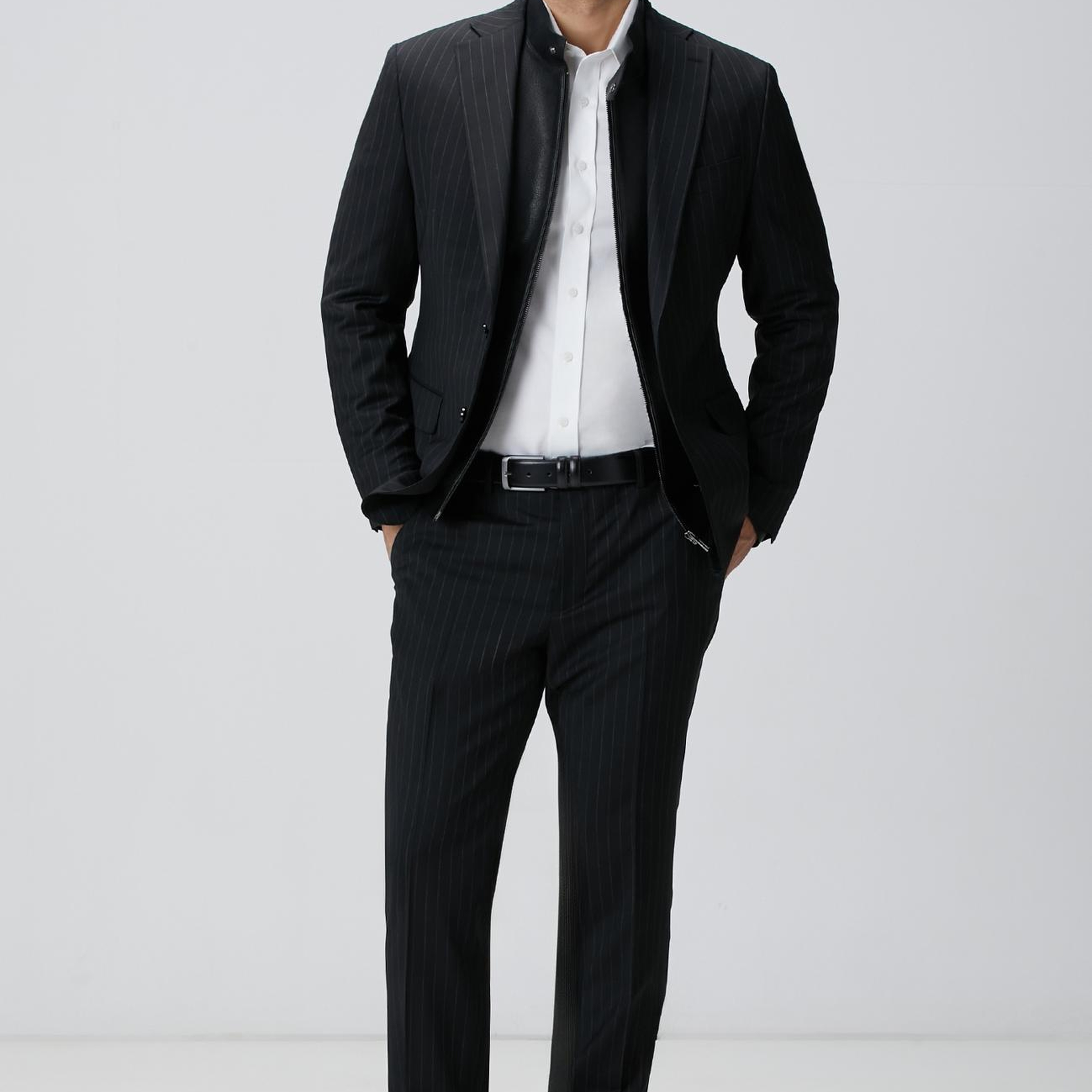 Network Erkek Siyah Deri Mont