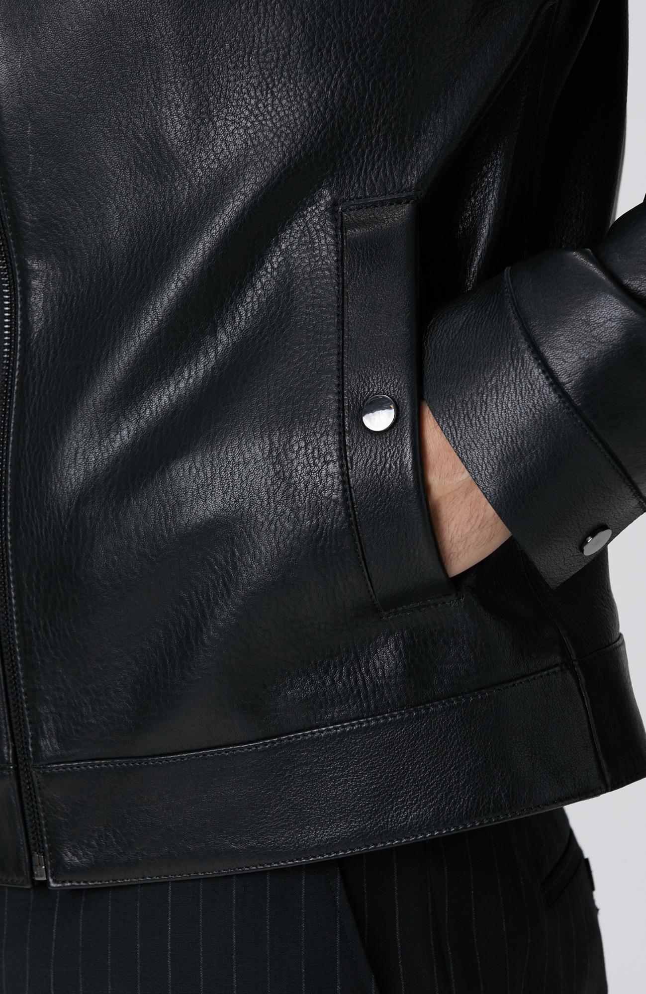 Network Erkek Siyah Deri Mont