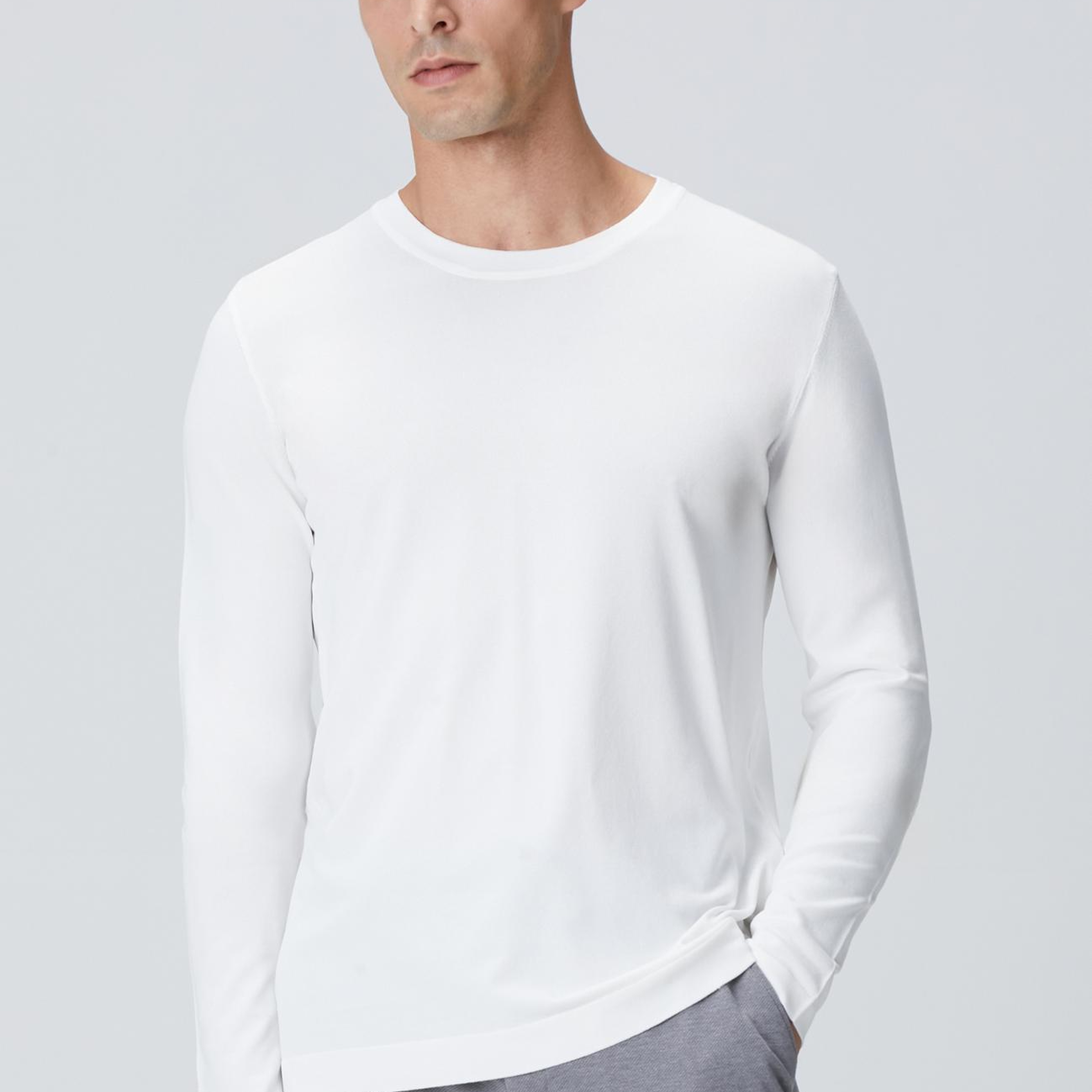 Network Erkek N-Tech Kırık Beyaz Basic Triko Kazak